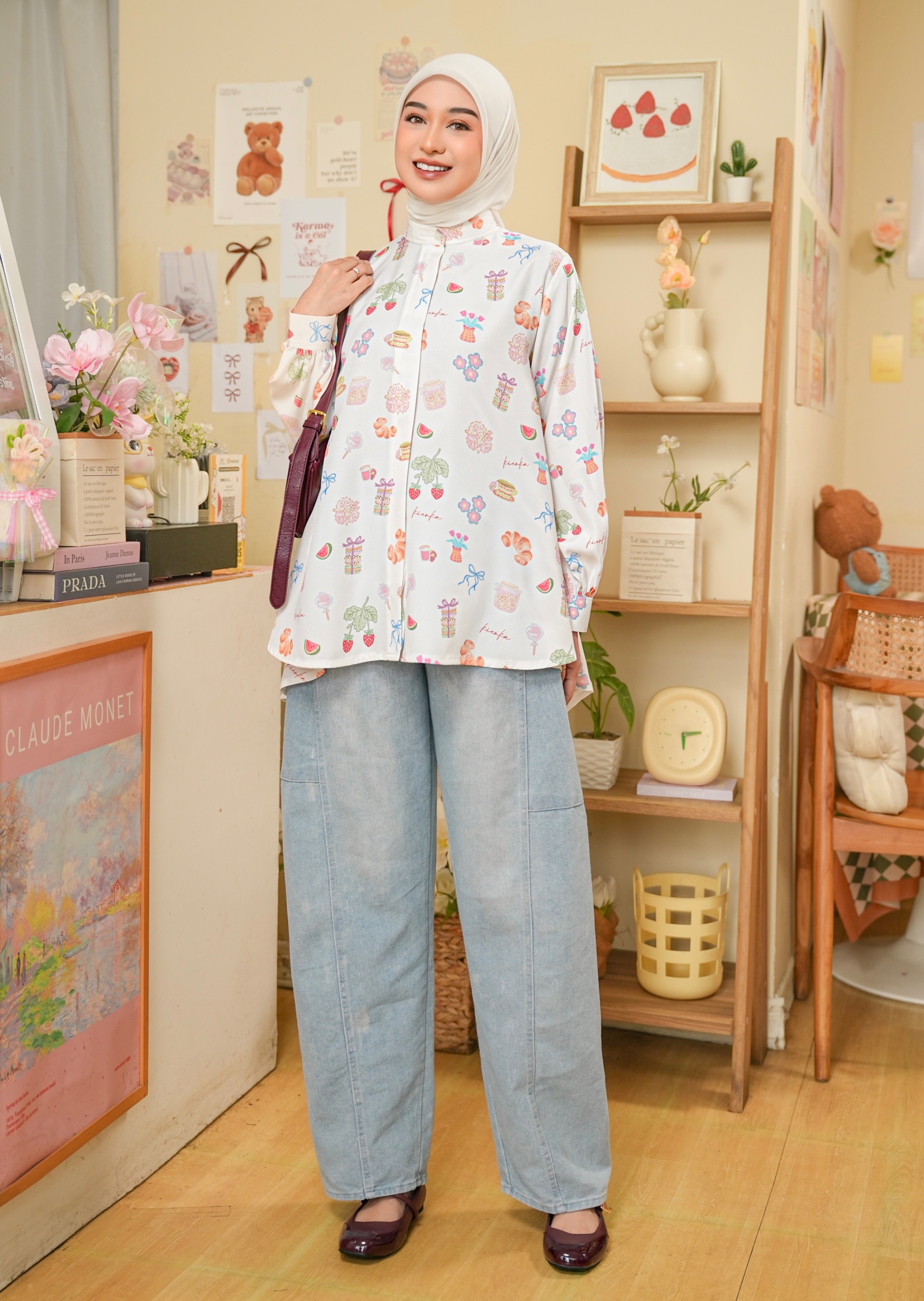 Kalula Blouse Pearl