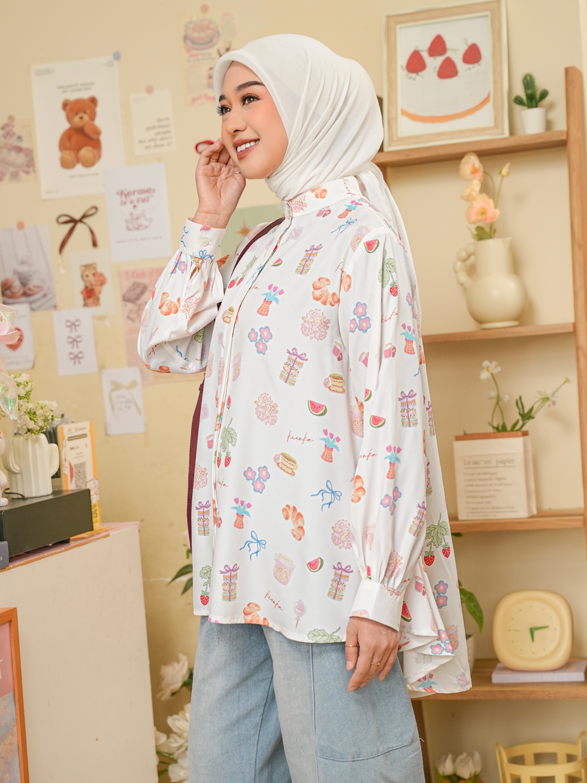 Kalula Blouse Pearl