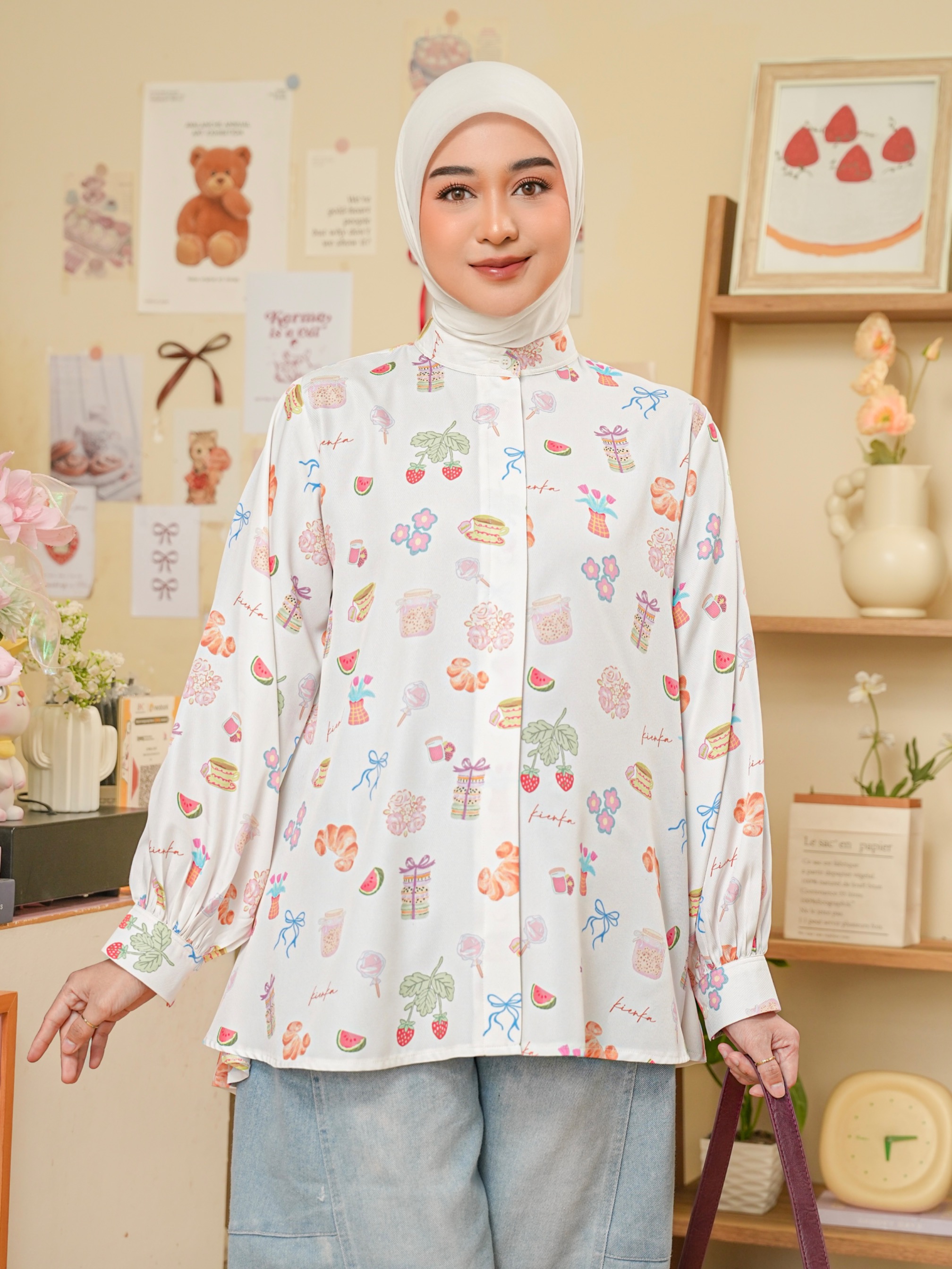 Kalula Blouse Pearl