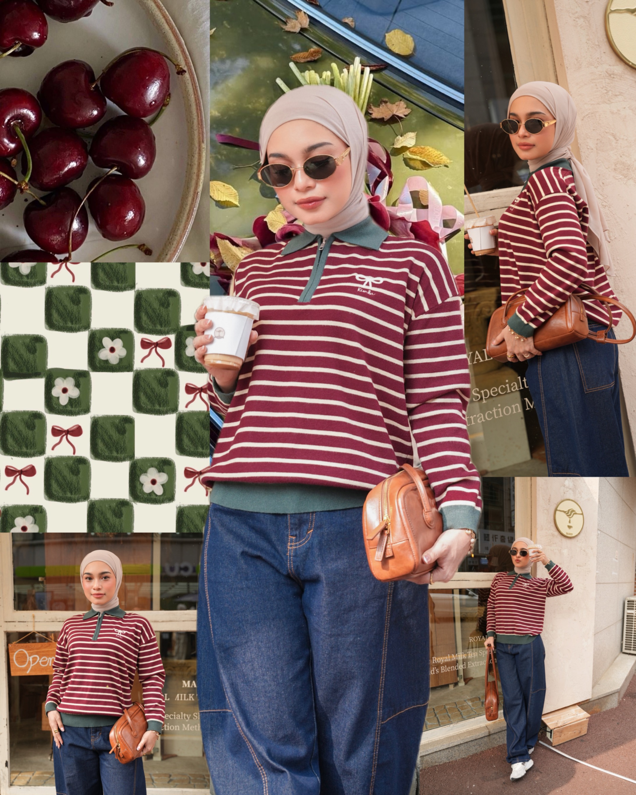 Yejin Long Sleeve Maroon