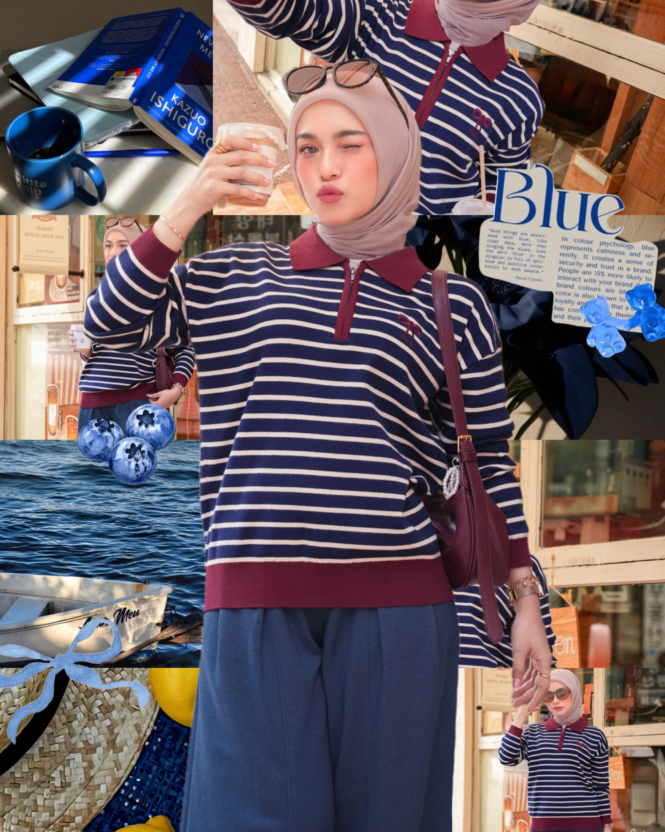 Yejin Long Sleeve Navy
