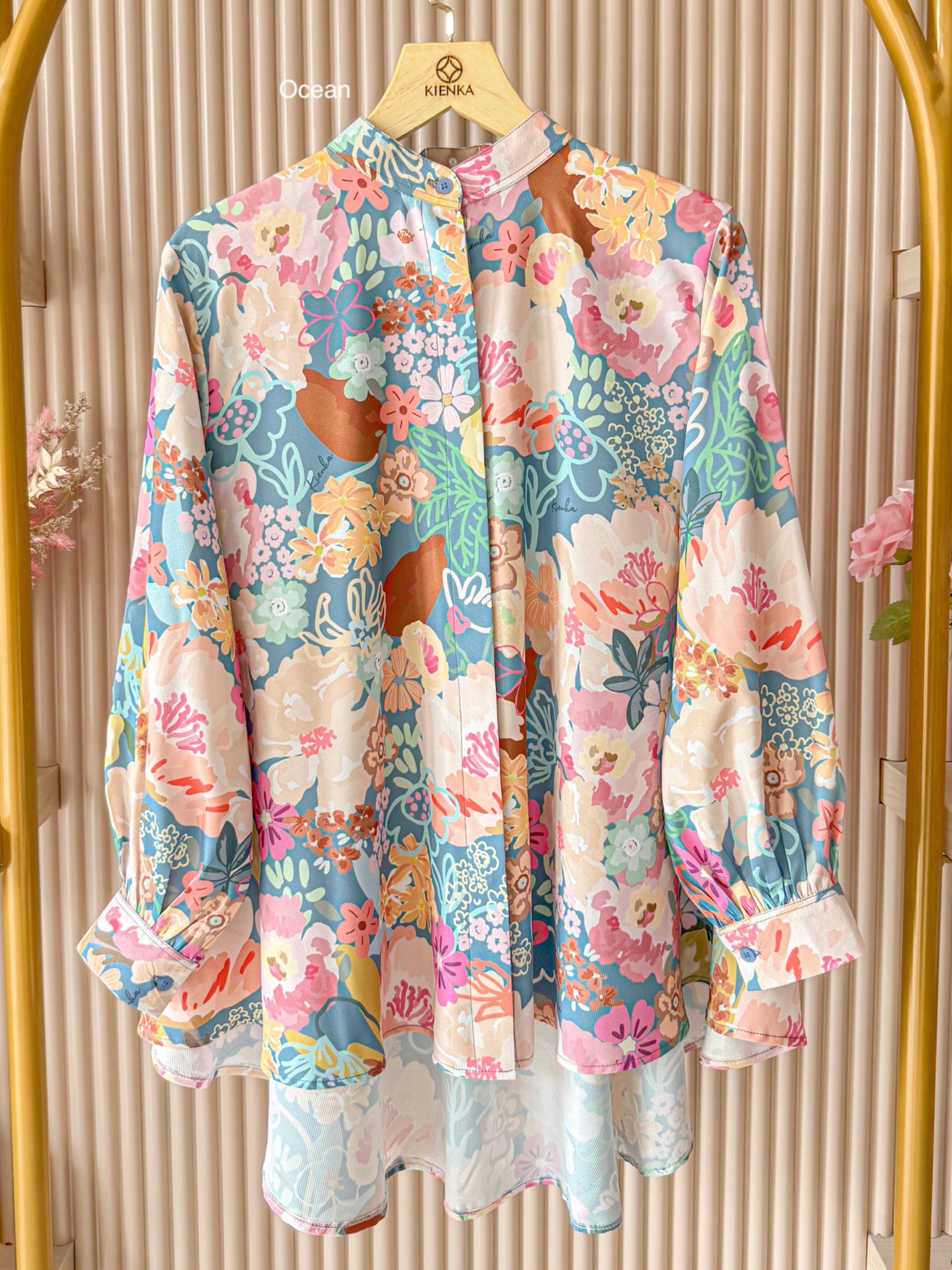 Kalula Blouse Ocean
