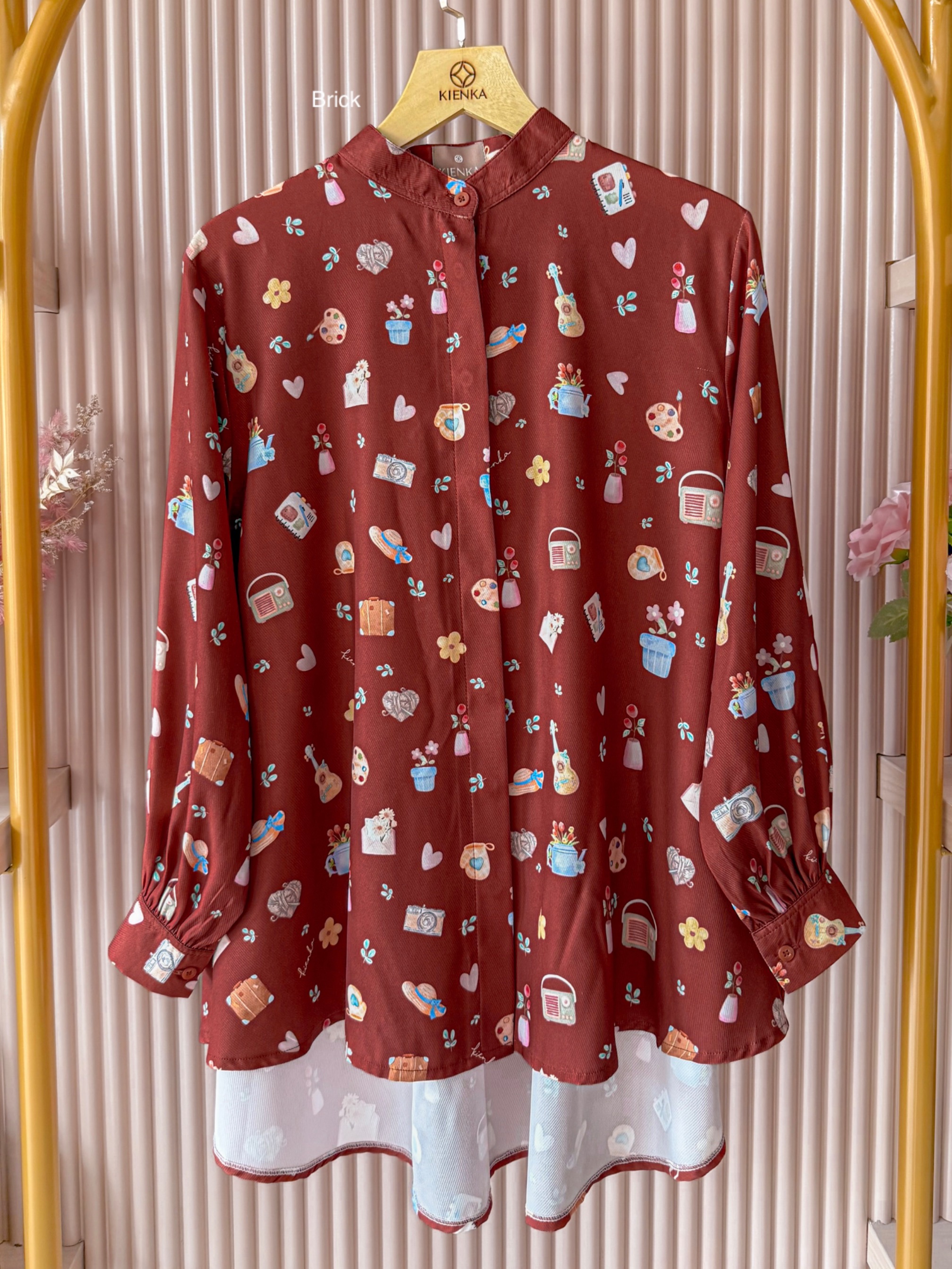 Kalula Blouse Brick