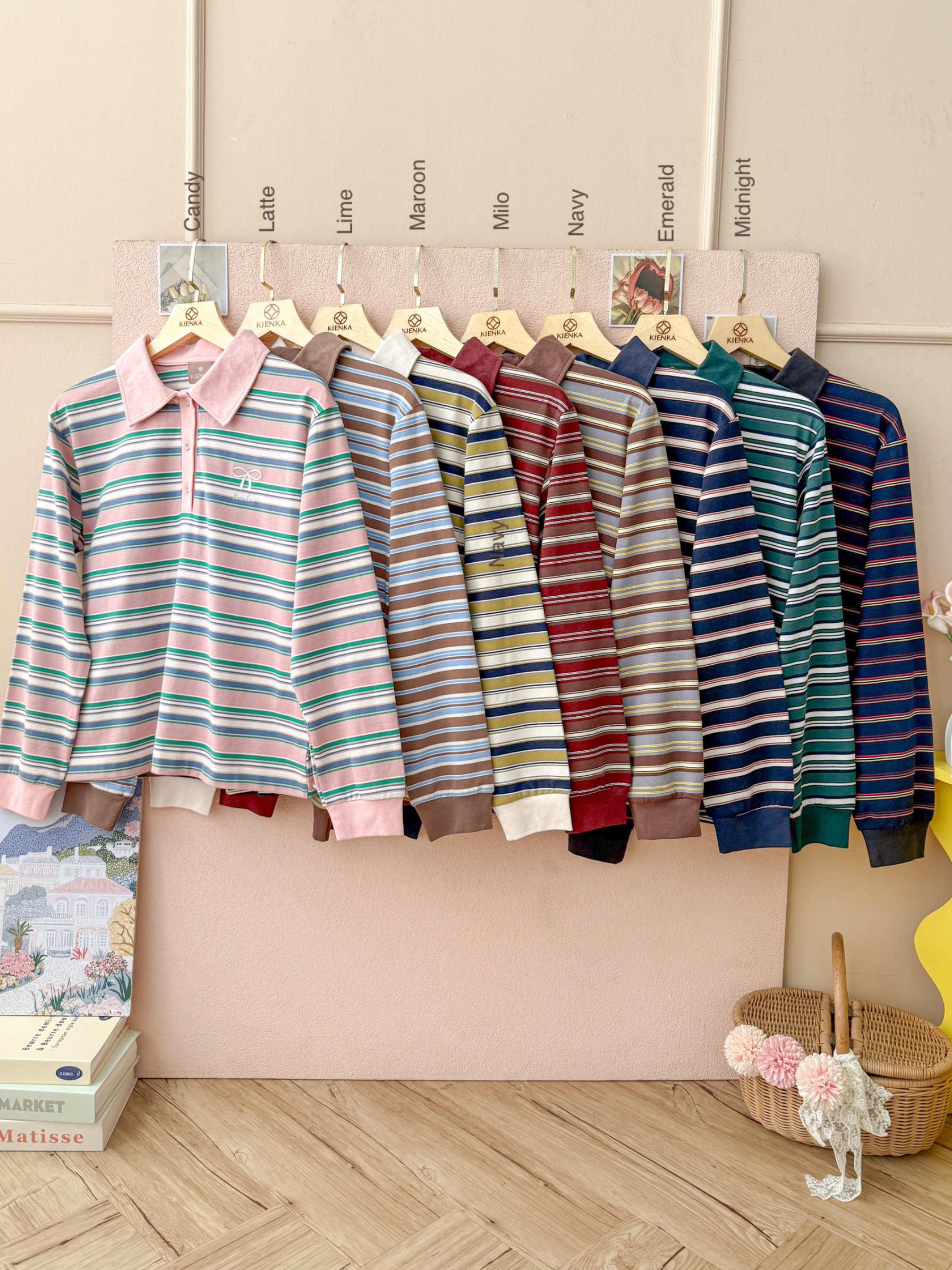 Hyeri Stripe Shirt Latte