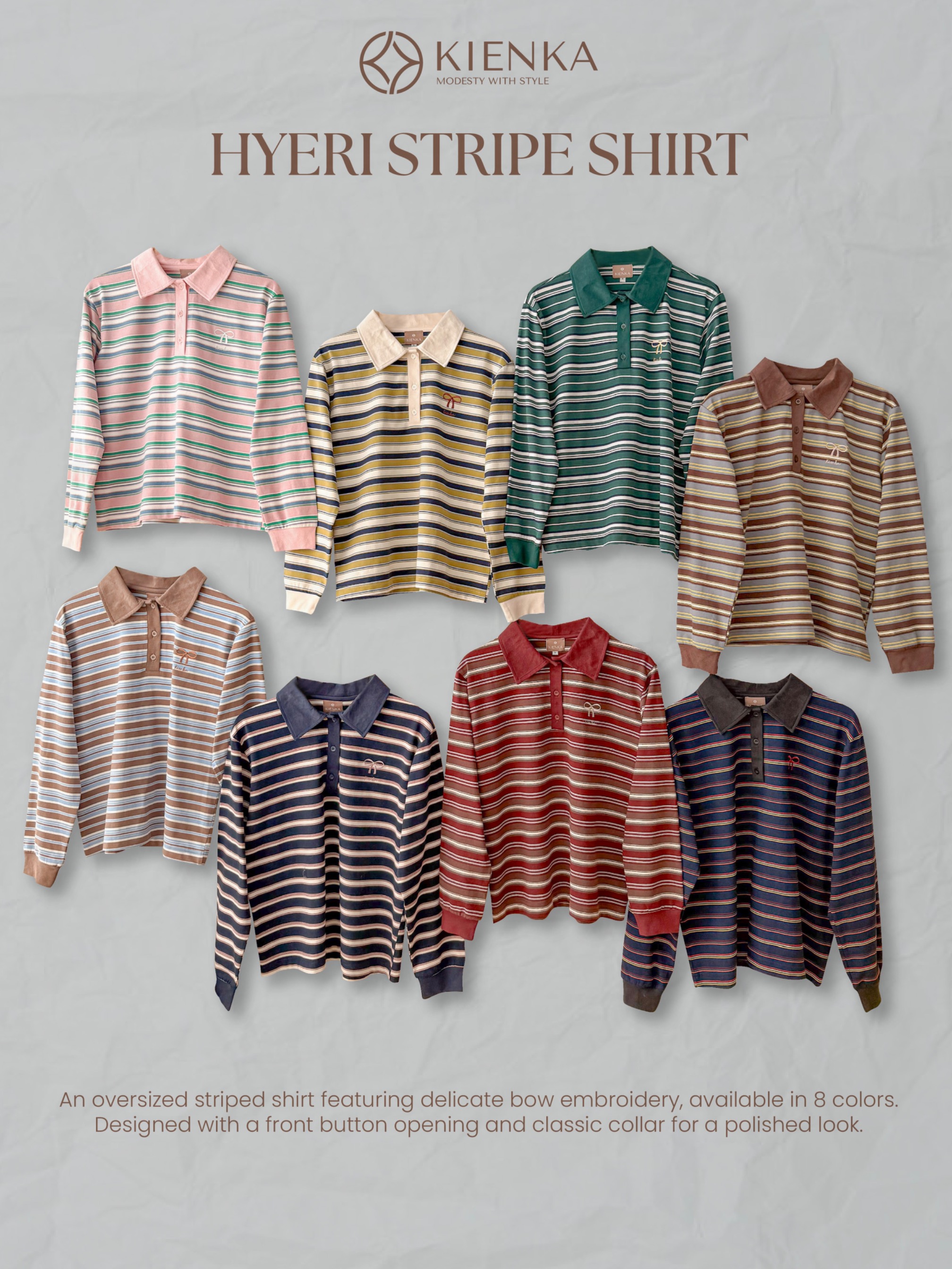 Hyeri Stripe Shirt Lime