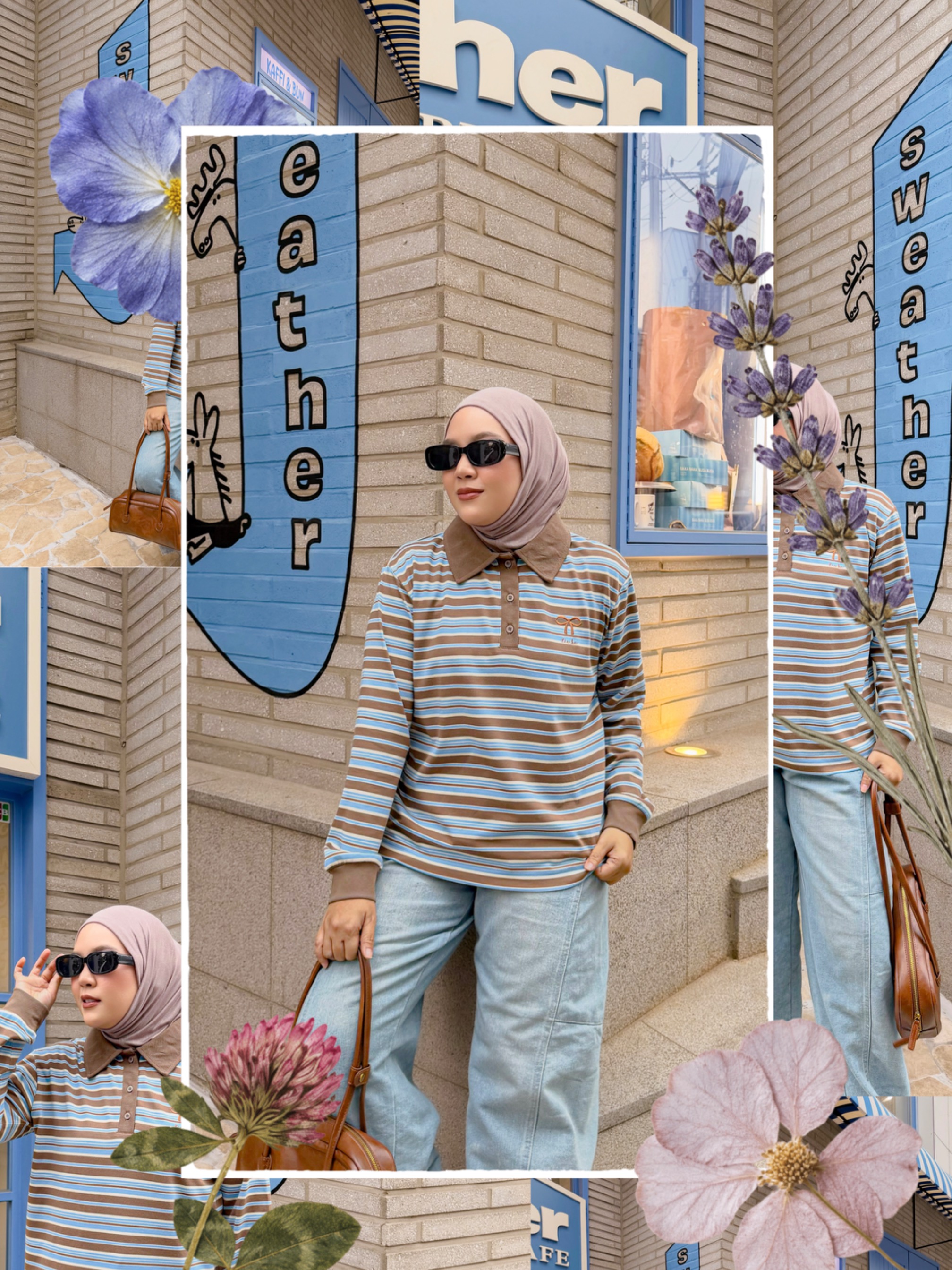 Hyeri Stripe Shirt Latte