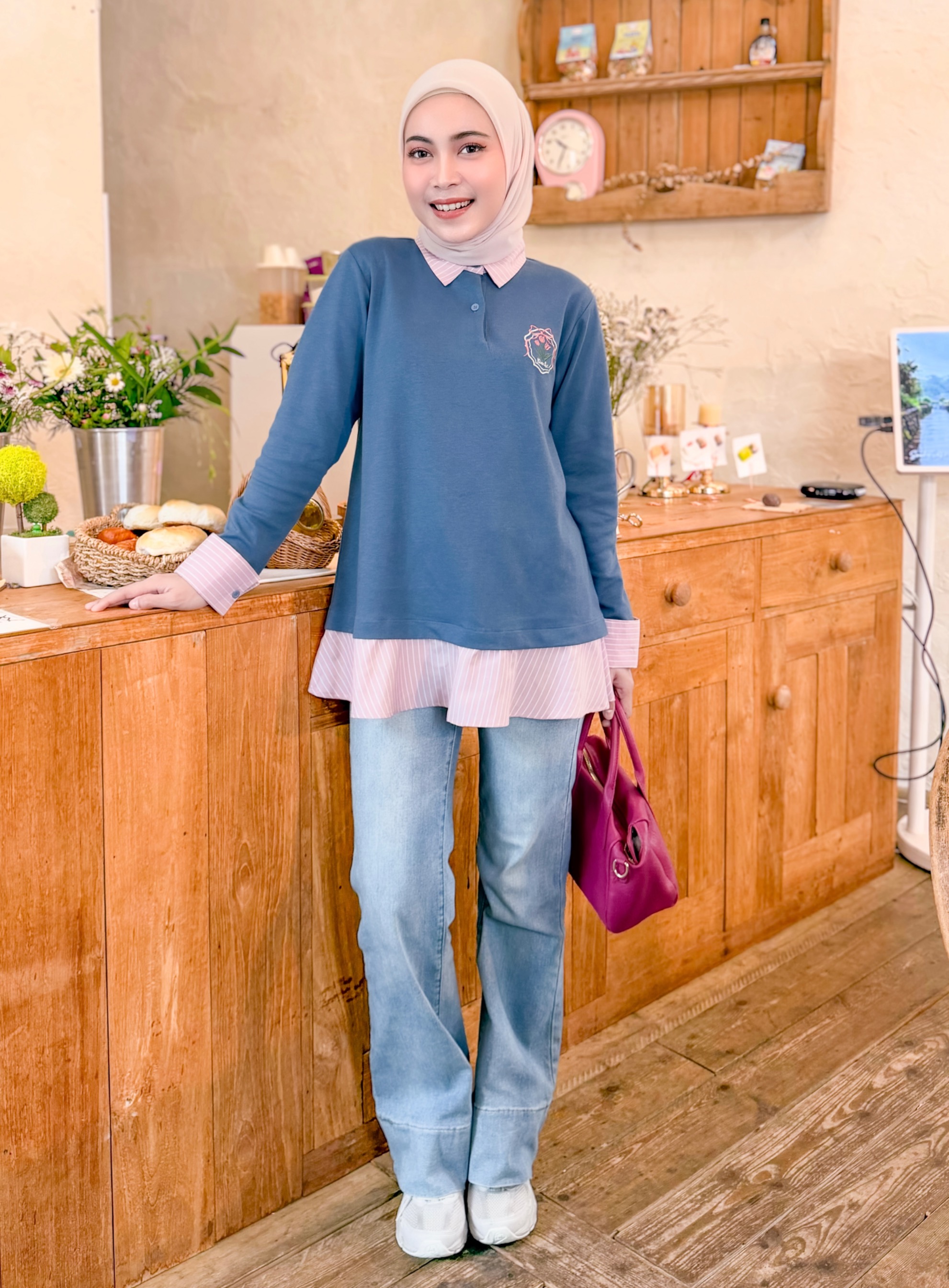Ryuna Long Sleeve Cobalt