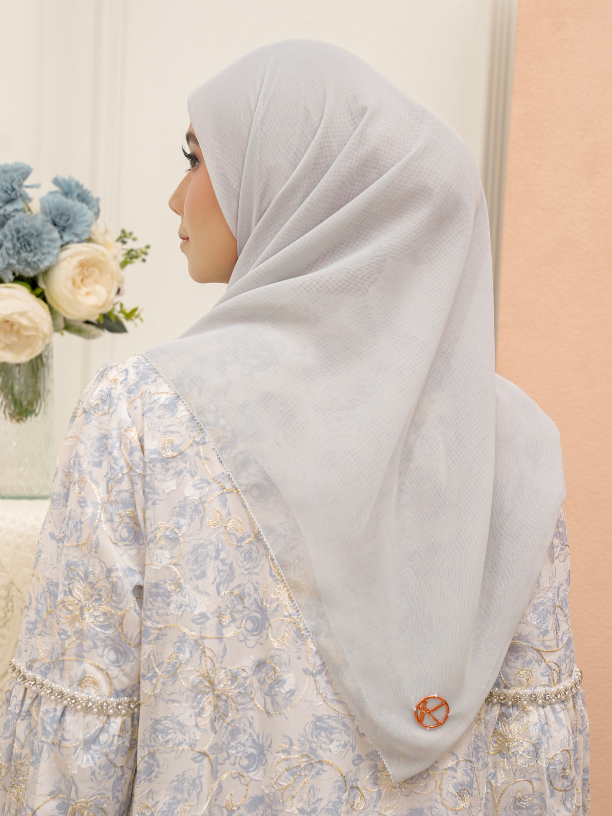 Gea Plain Hijab Cloud