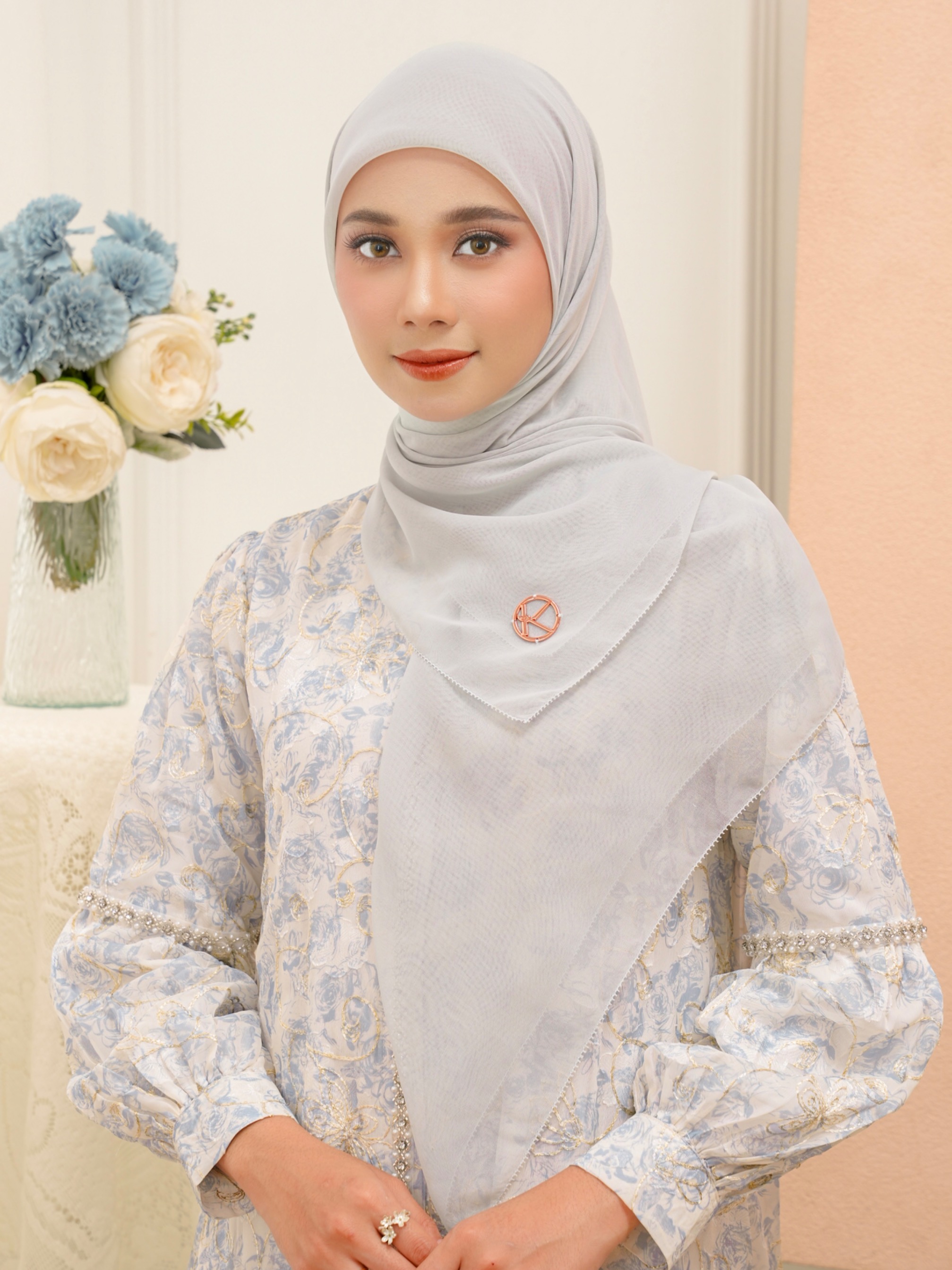 Gea Plain Hijab Cloud