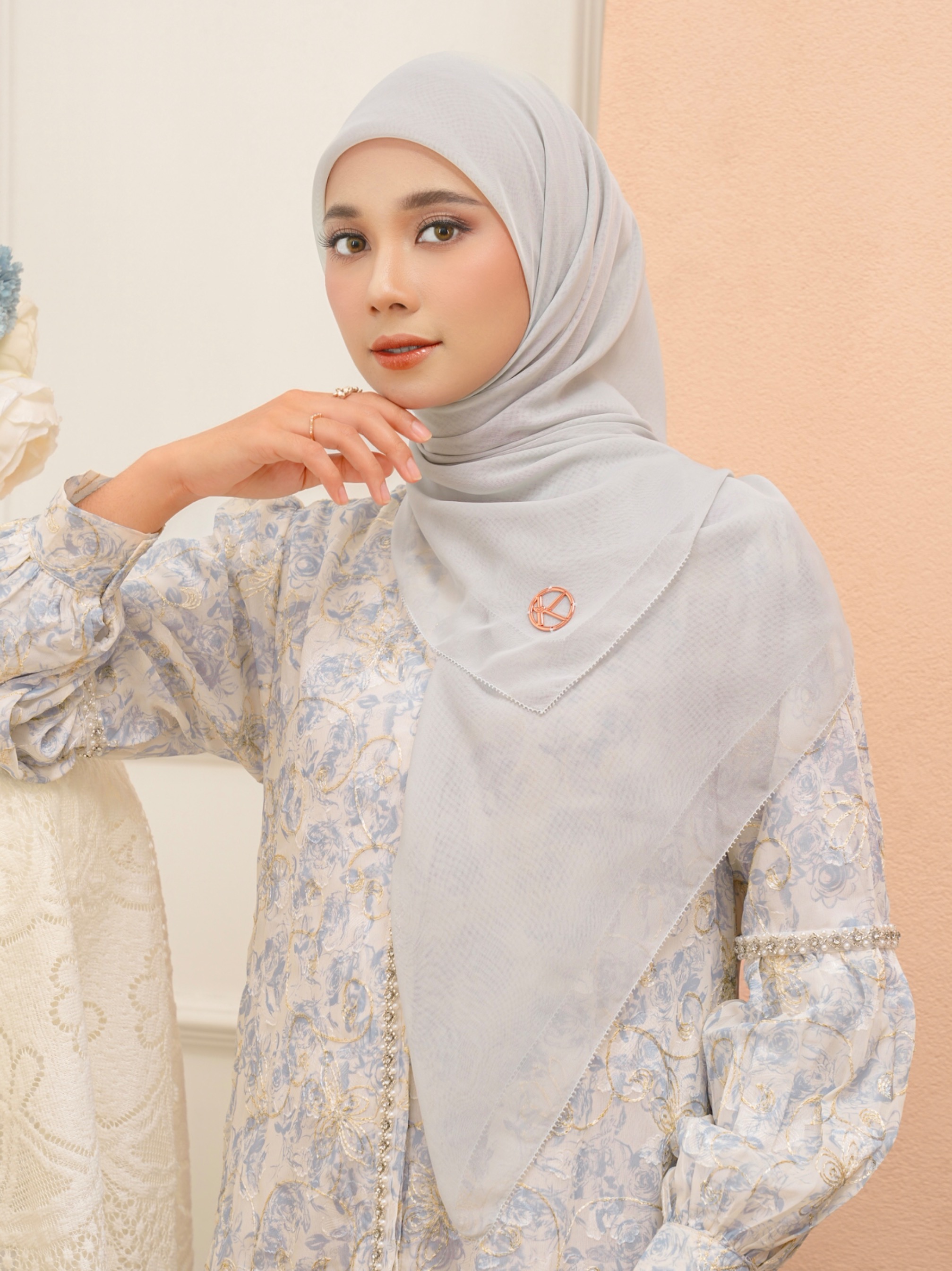 Gea Plain Hijab Cloud