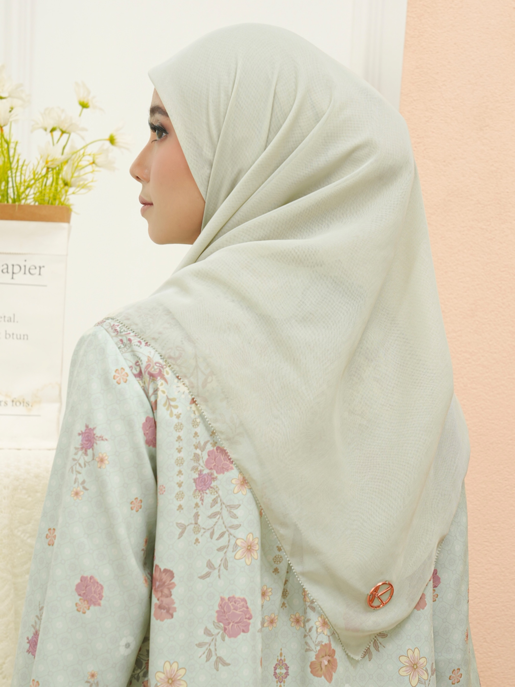 Gea Plain Hijab Pistachio