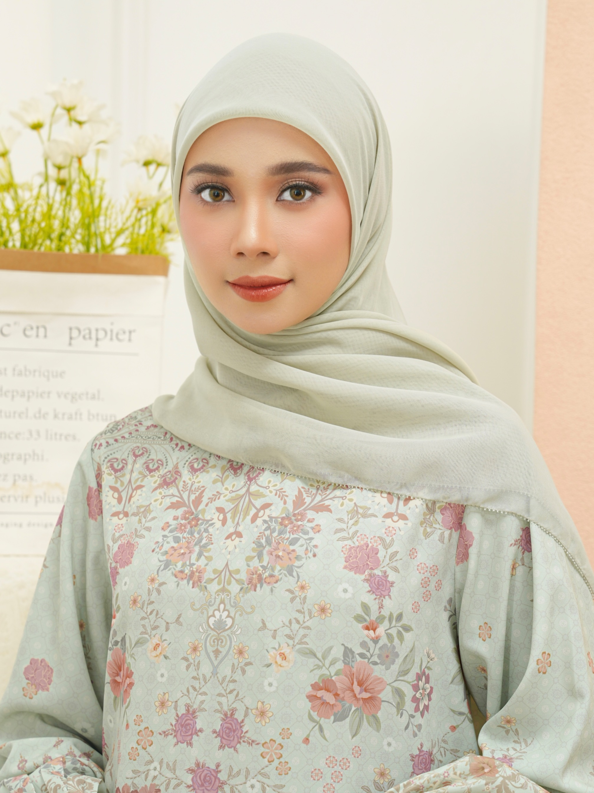 Gea Plain Hijab Pistachio