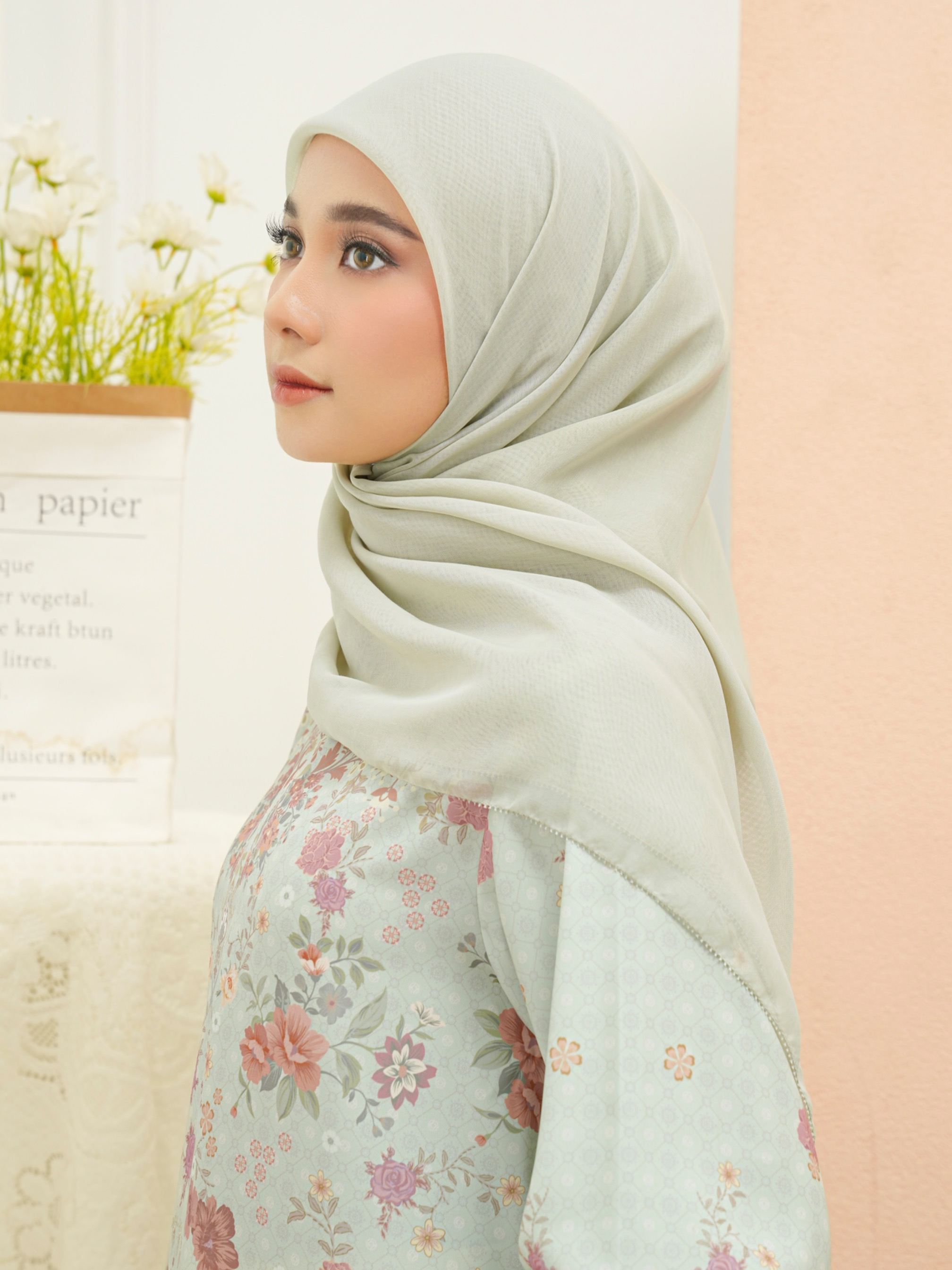 Gea Plain Hijab Pistachio