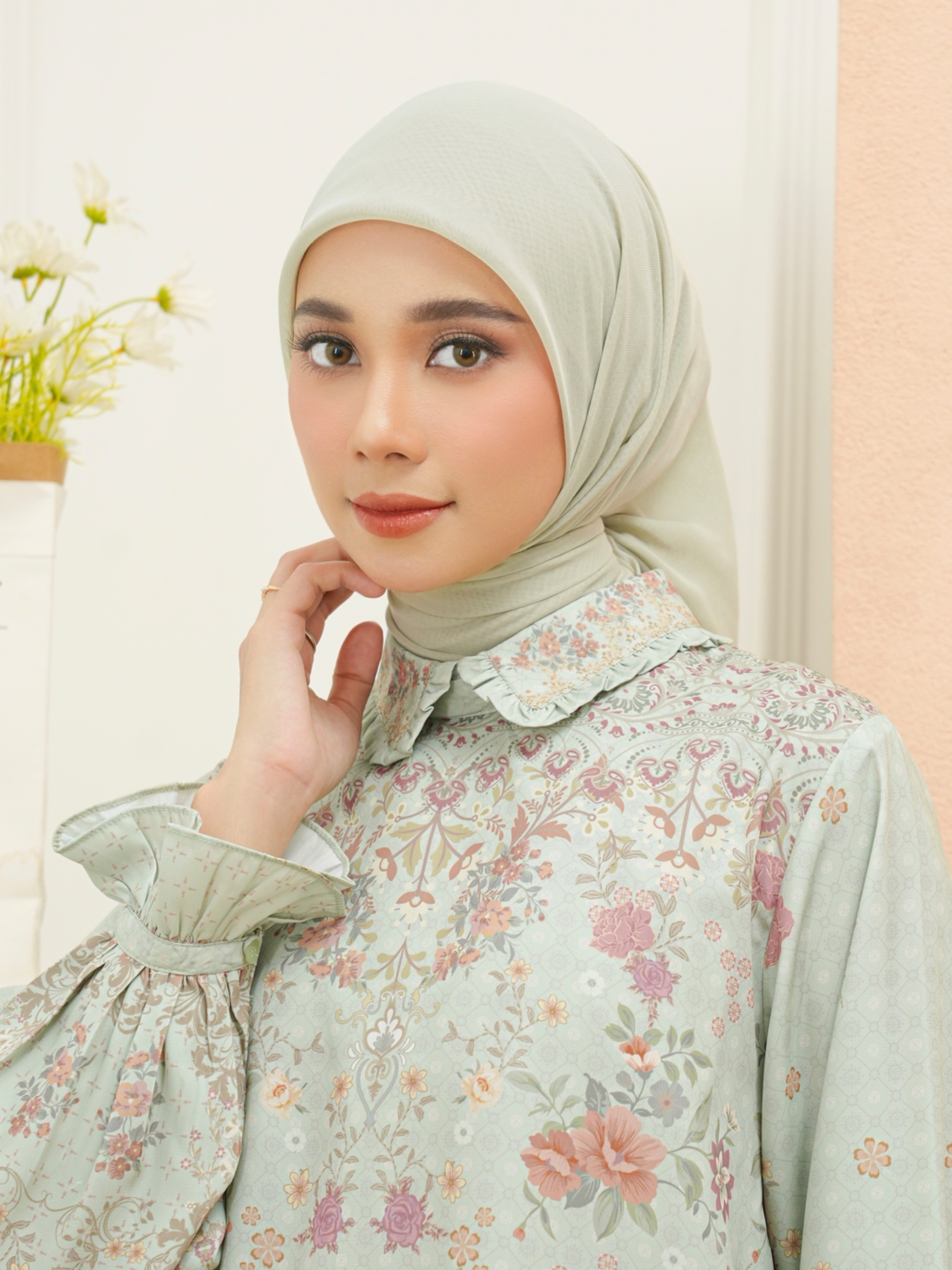 Gea Plain Hijab Pistachio
