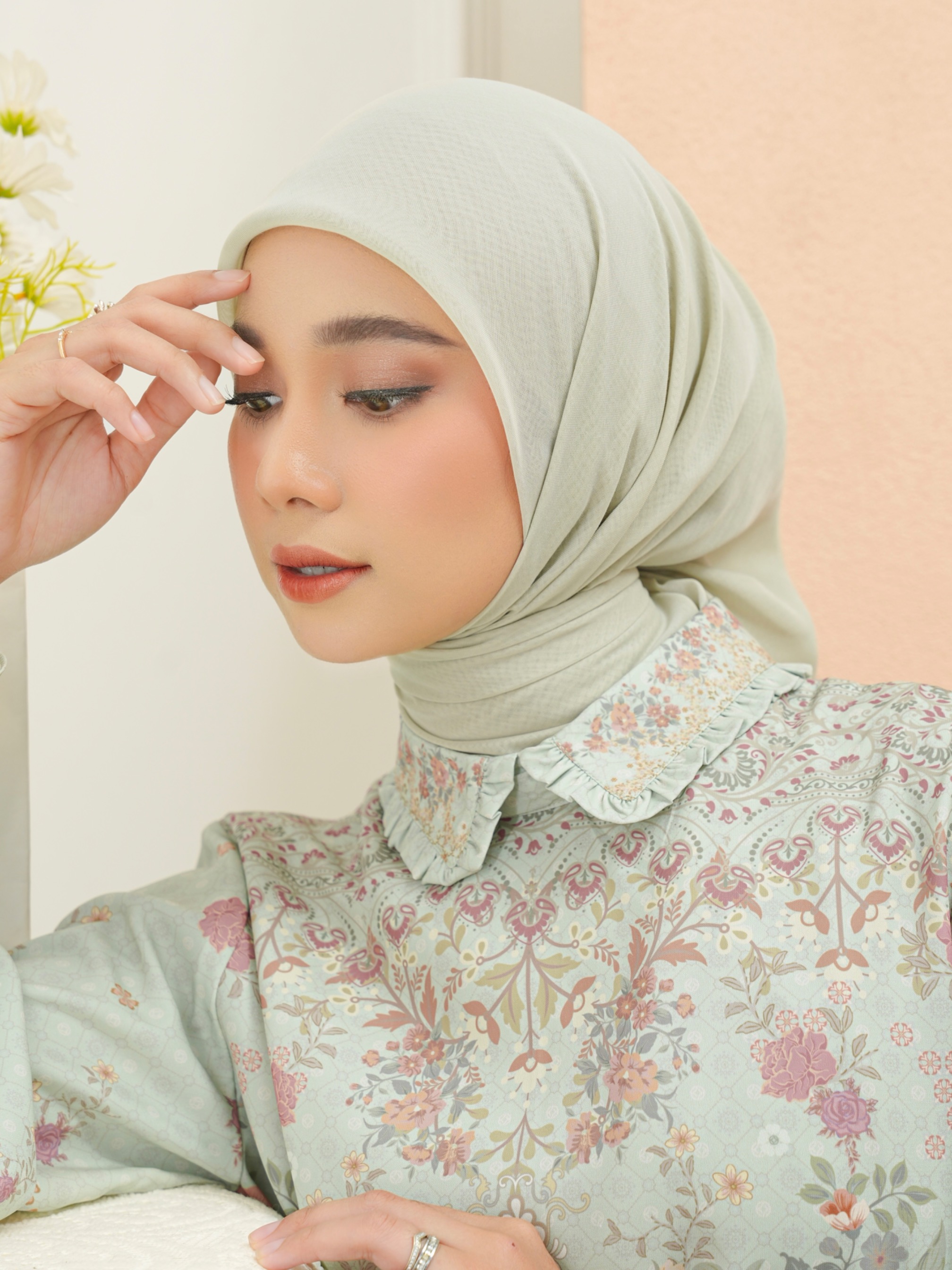 Gea Plain Hijab Pistachio