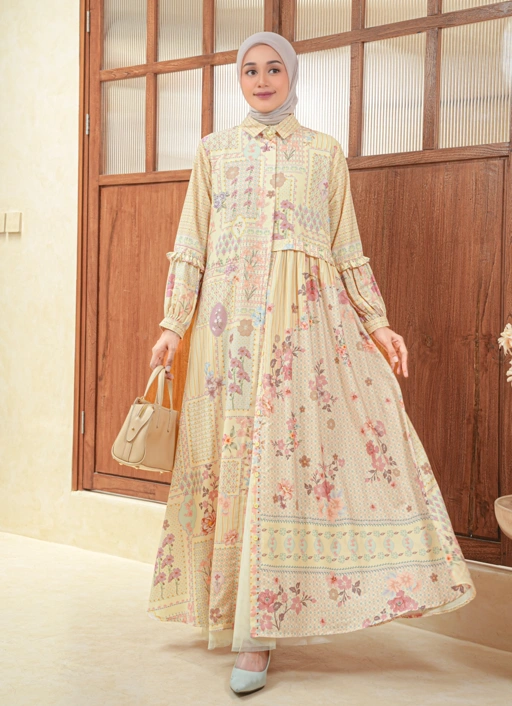 Image of Sadira Dress Canary