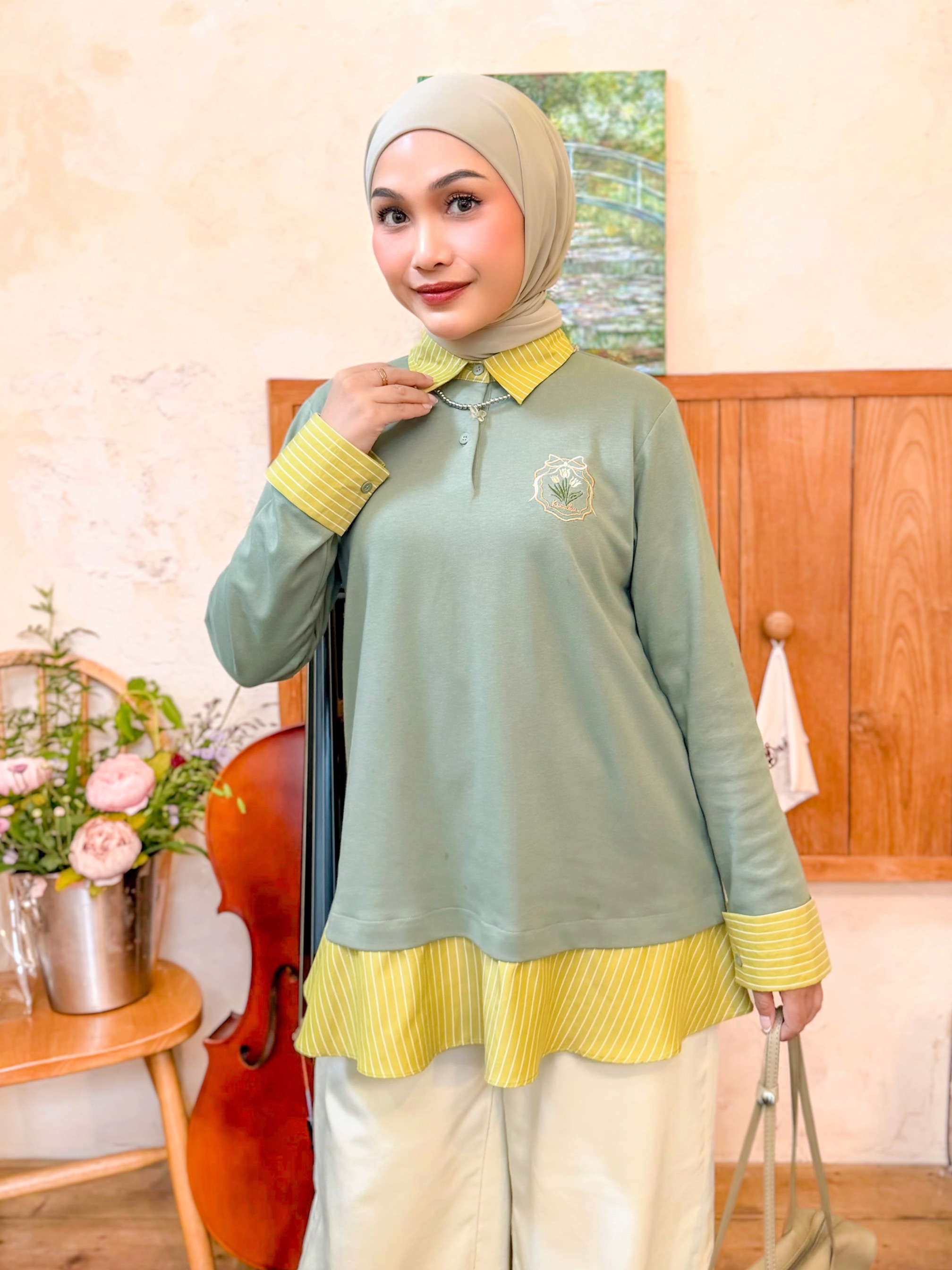 Ryuna Long Sleeve Pistachio