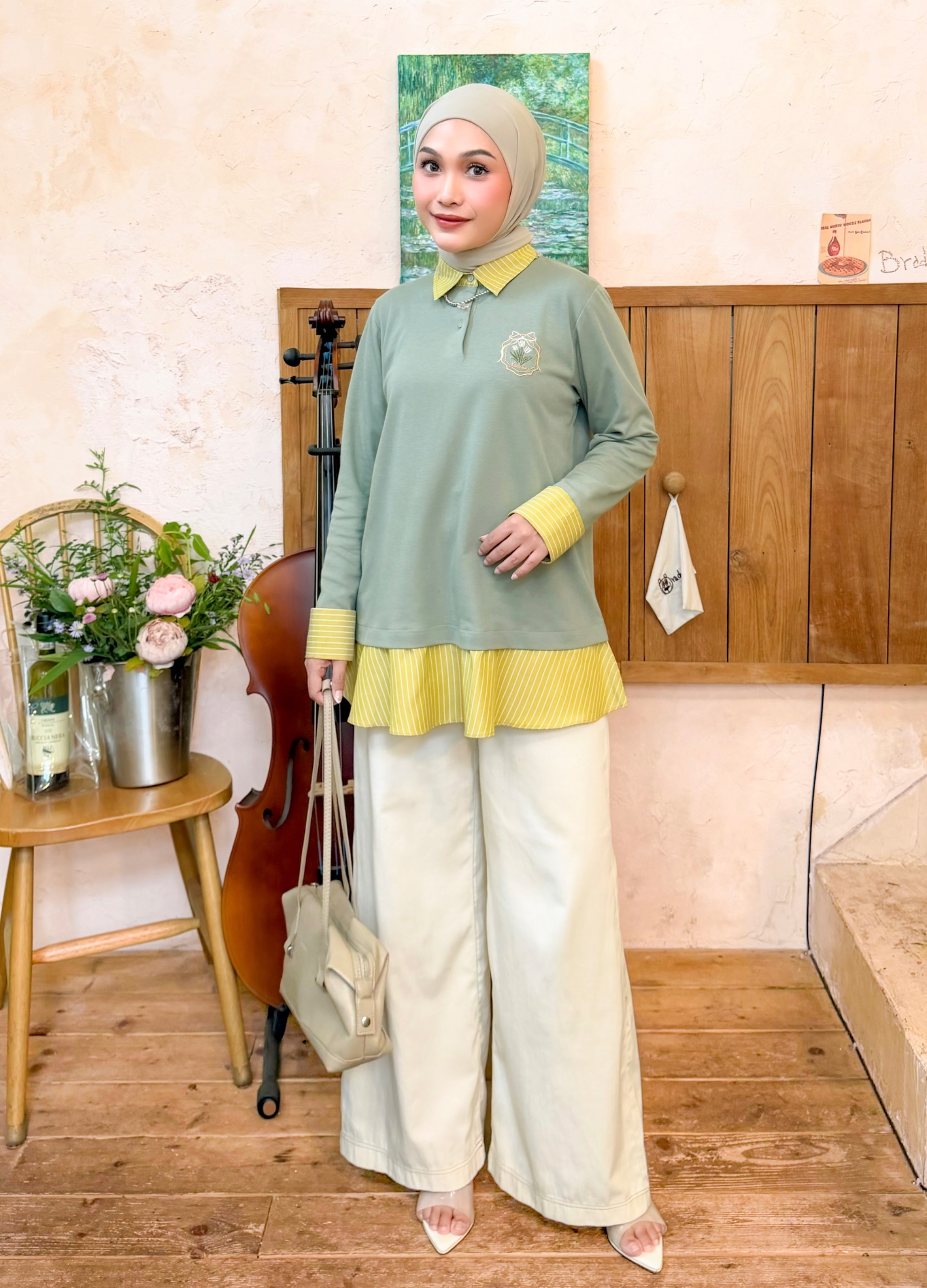 Ryuna Long Sleeve Pistachio