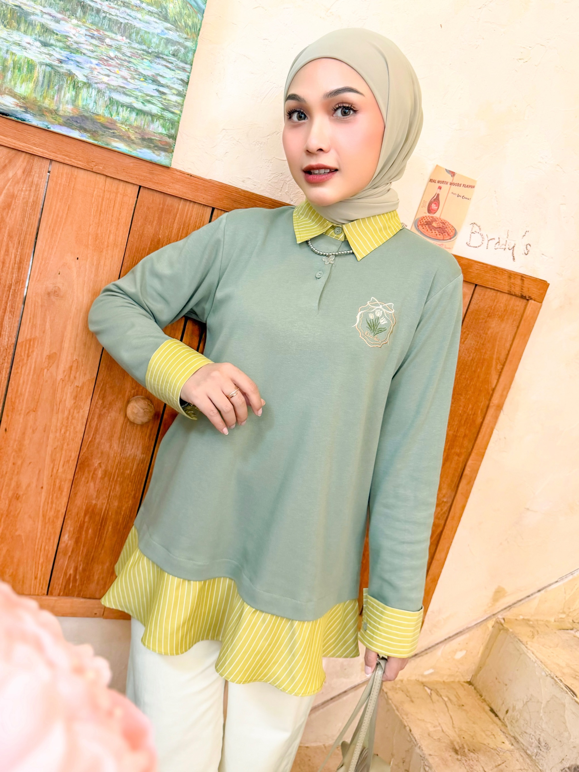 Ryuna Long Sleeve Pistachio