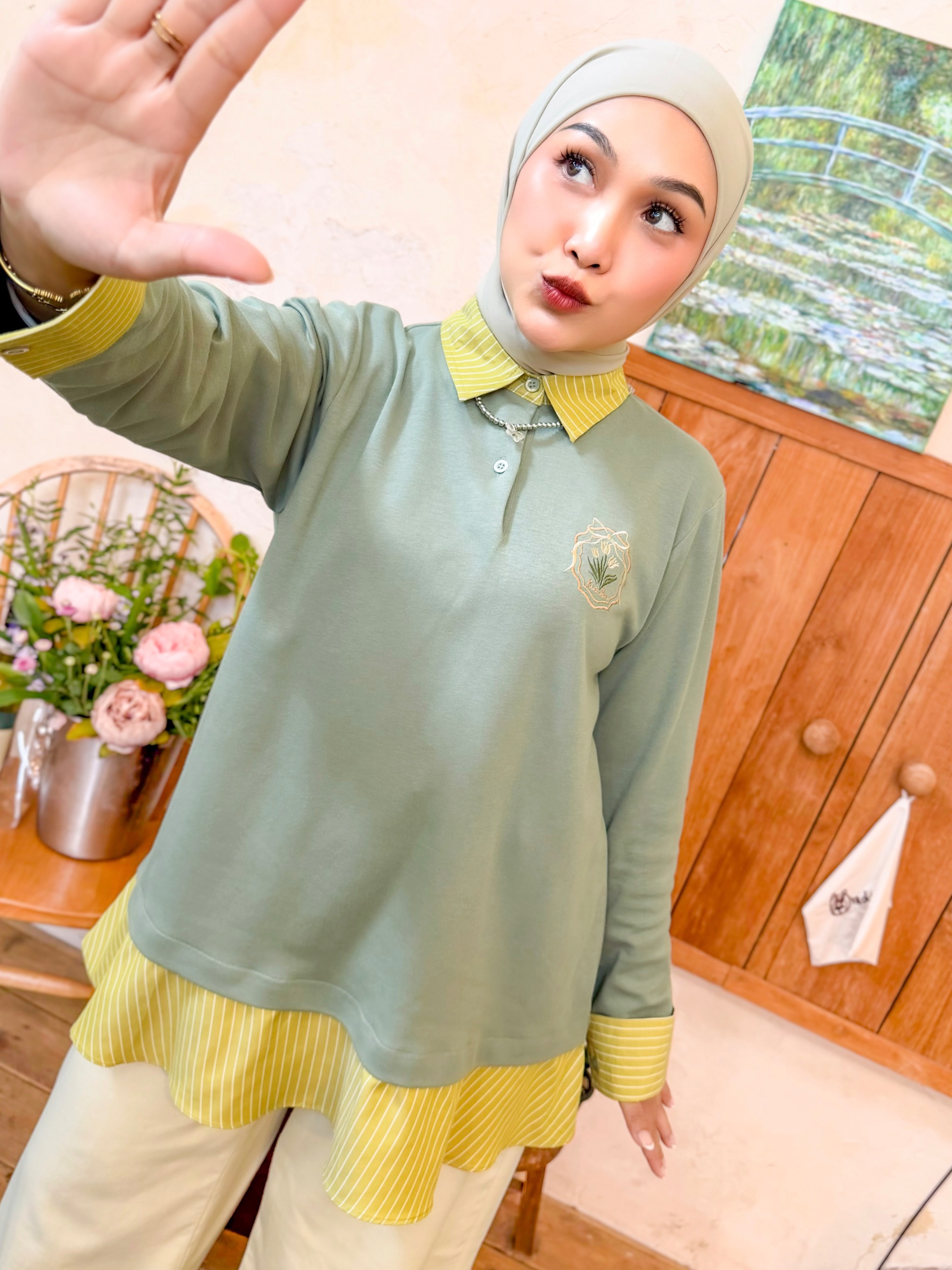 Ryuna Long Sleeve Pistachio