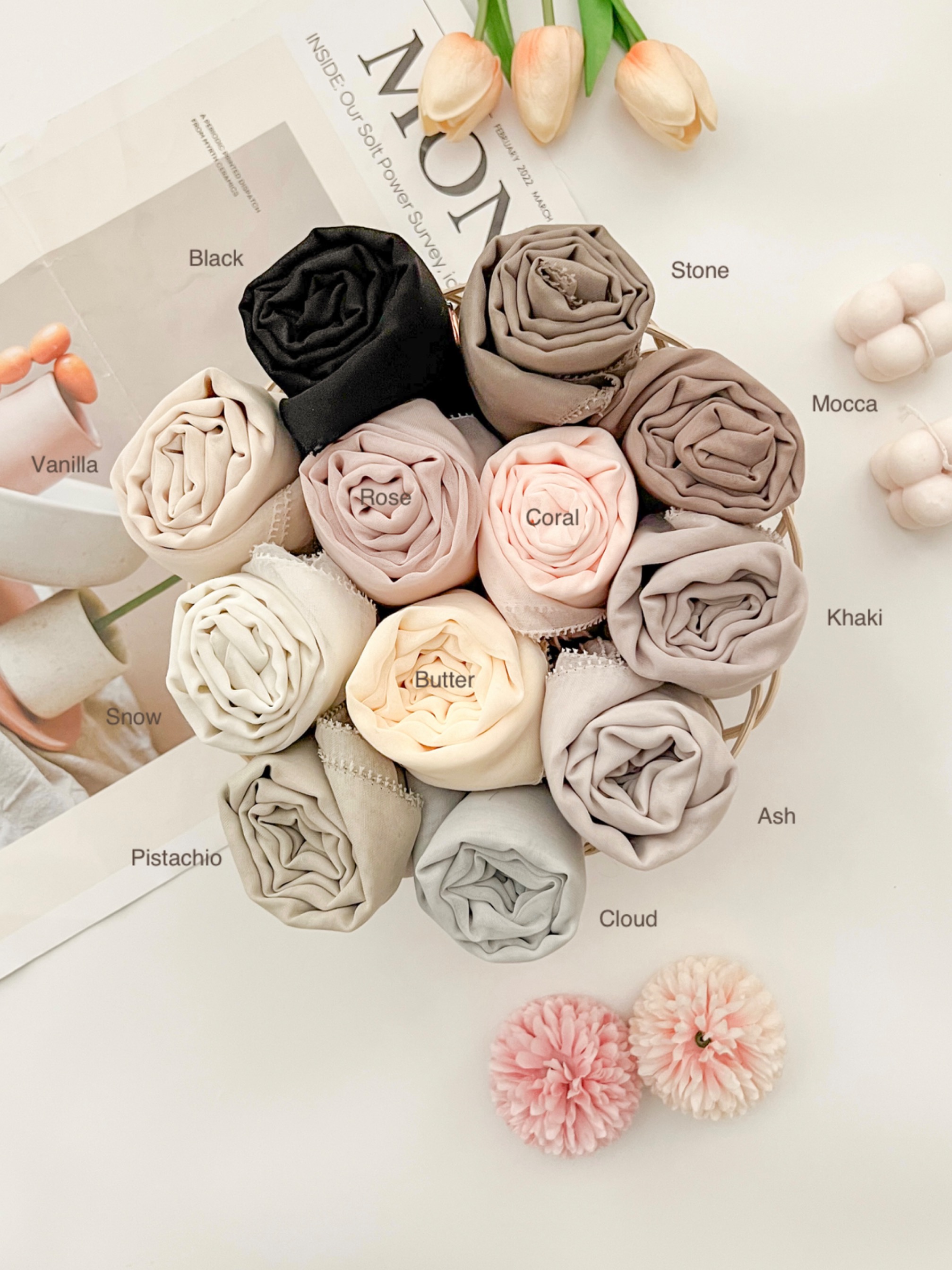 Gea Plain Hijab Khaki