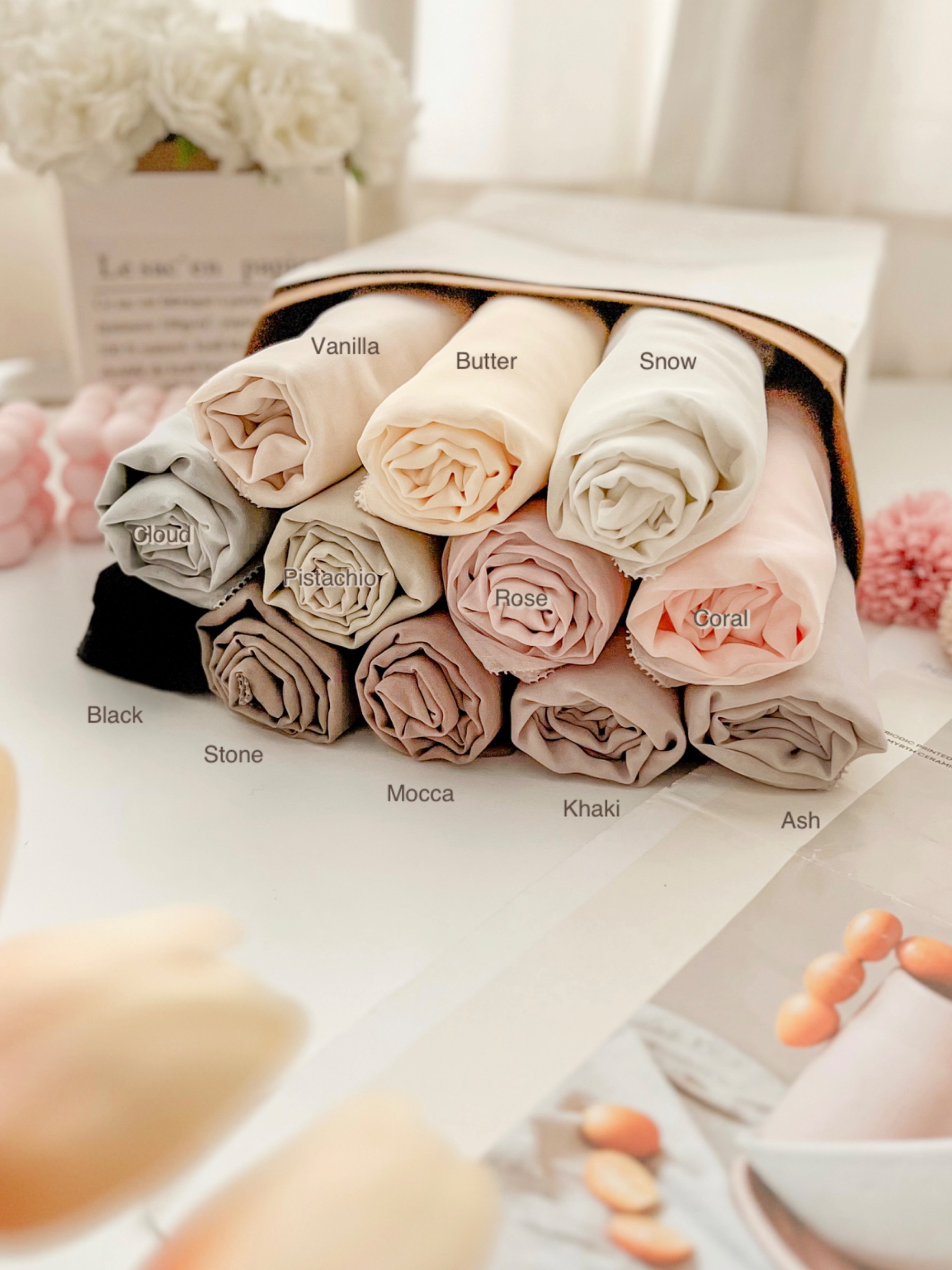 Gea Plain Hijab Mocca