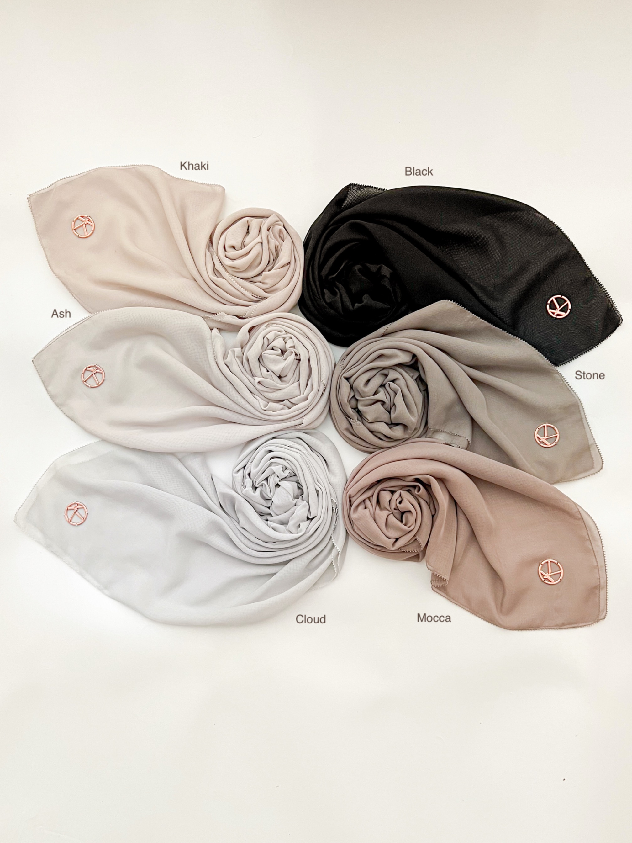 Gea Plain Hijab Mocca