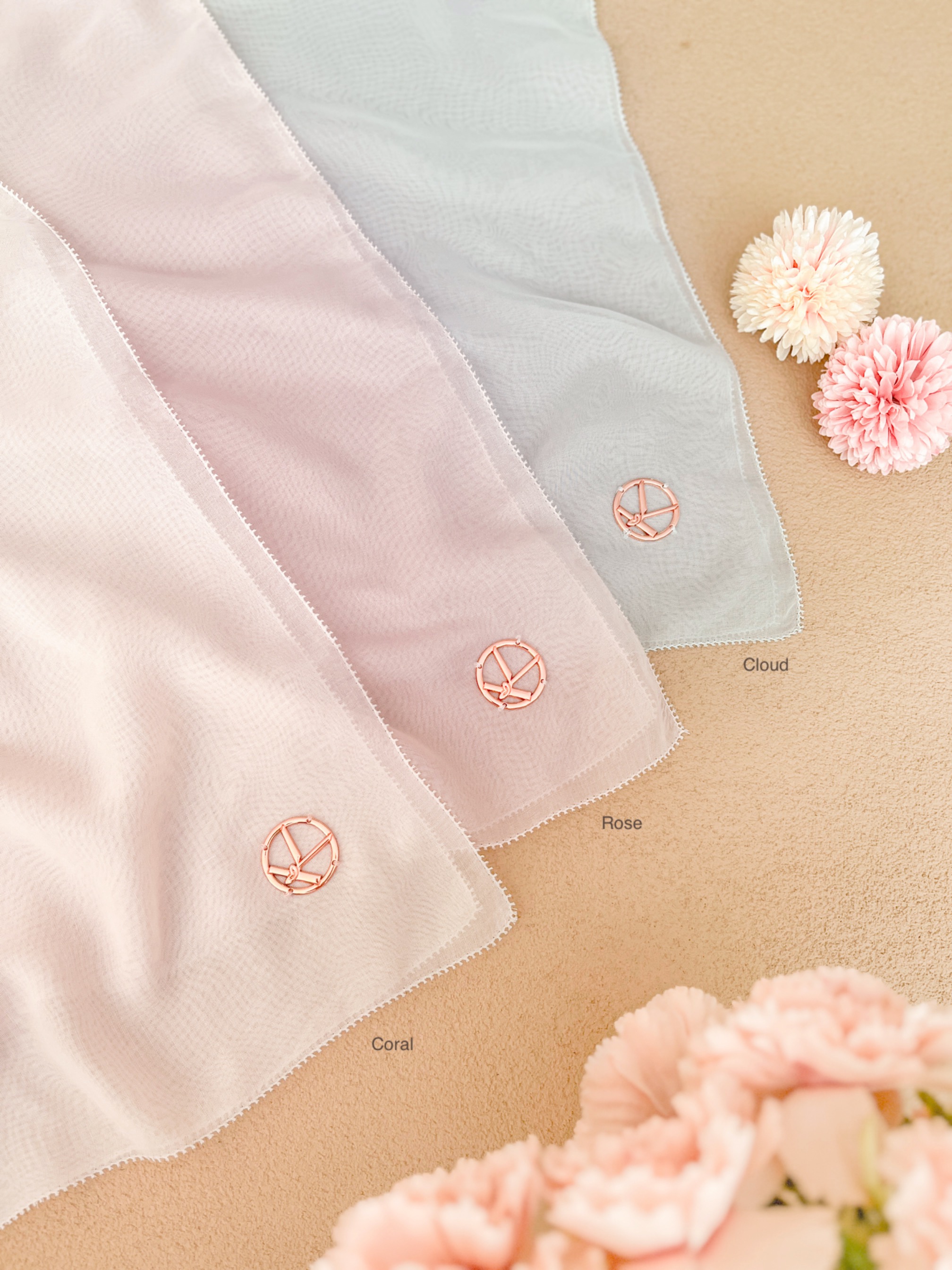 Gea Plain Hijab Coral