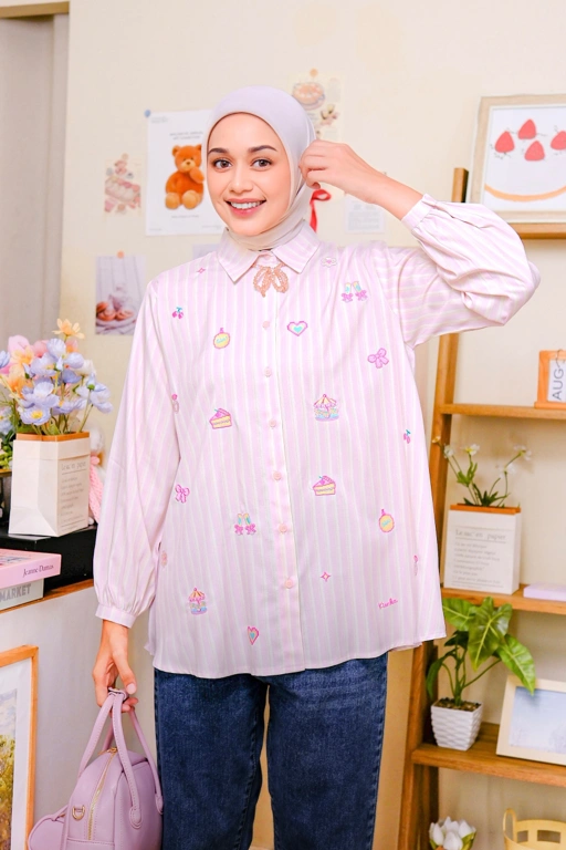 Image of Sasha Embroidery Shirt Delicate