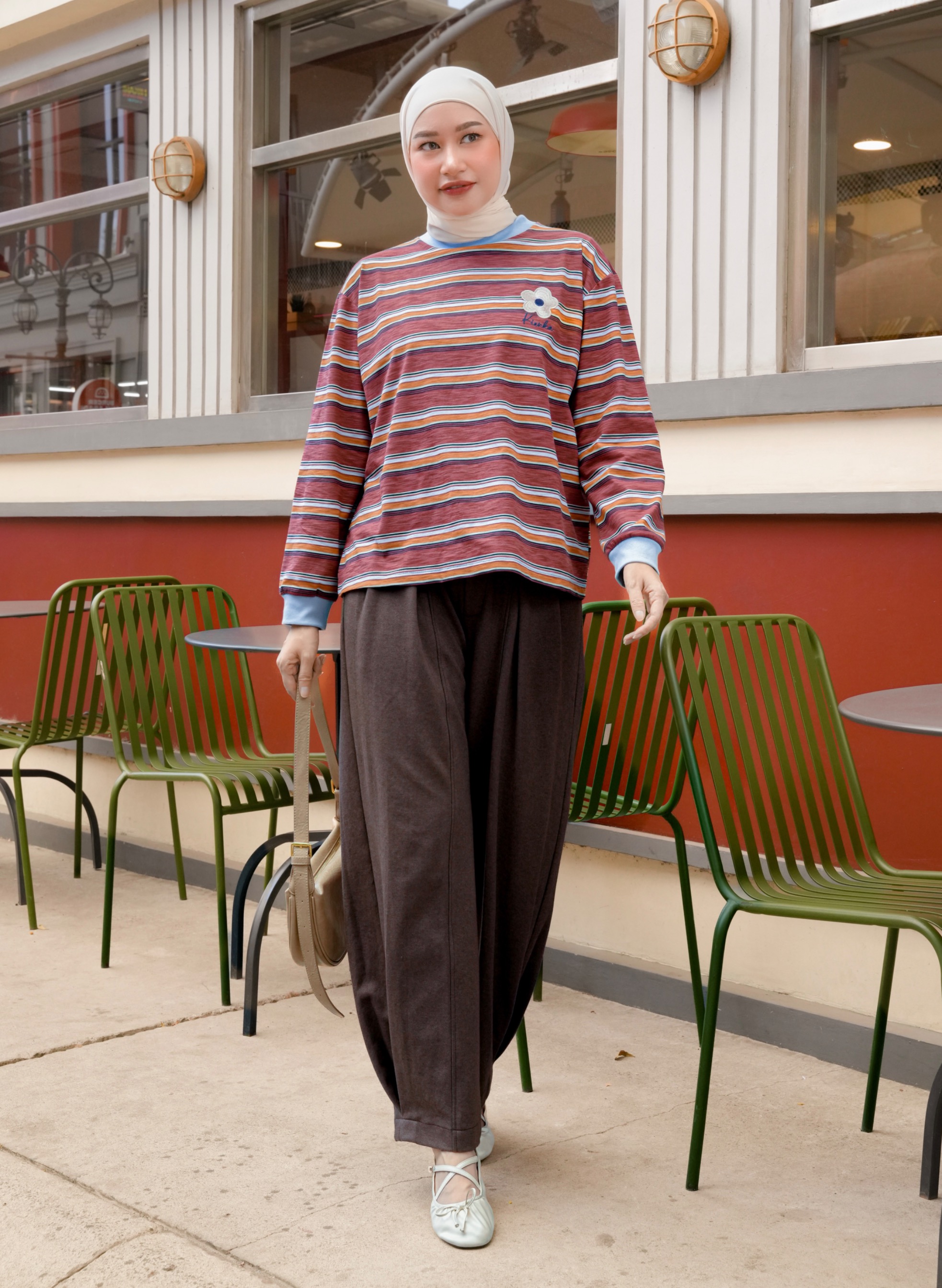 Poppy Stripe Longsleeve Kode A