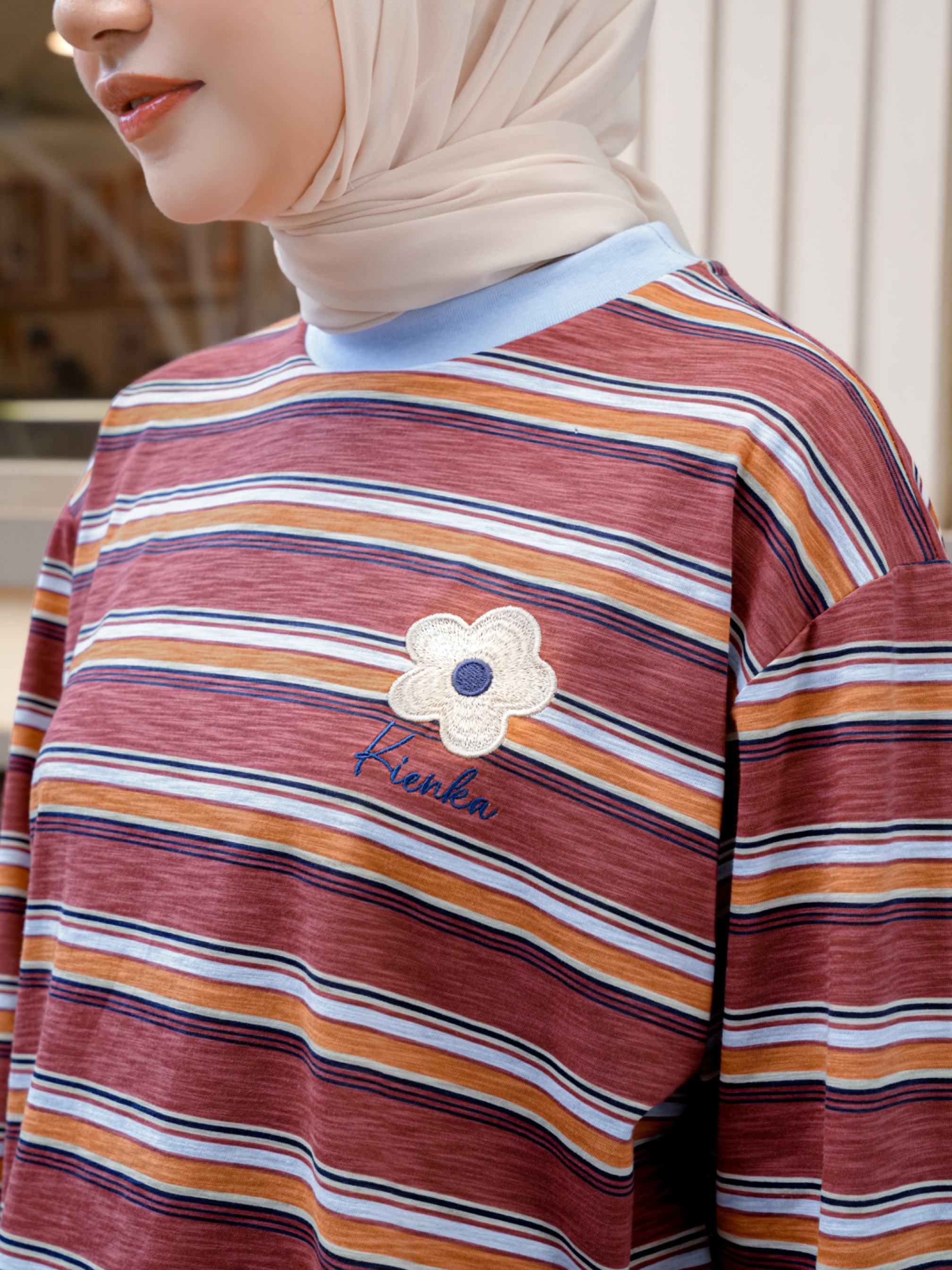 Poppy Stripe Longsleeve Kode A