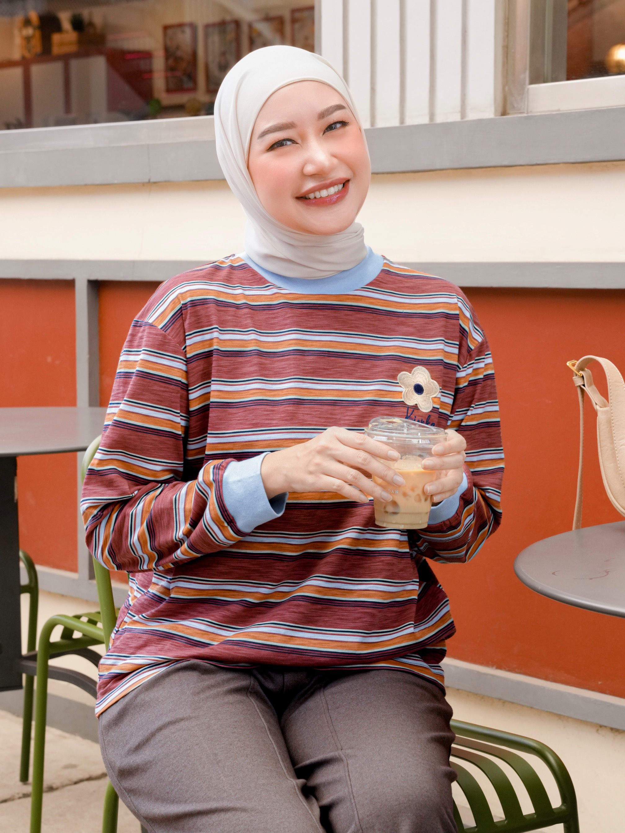 Poppy Stripe Longsleeve Kode A