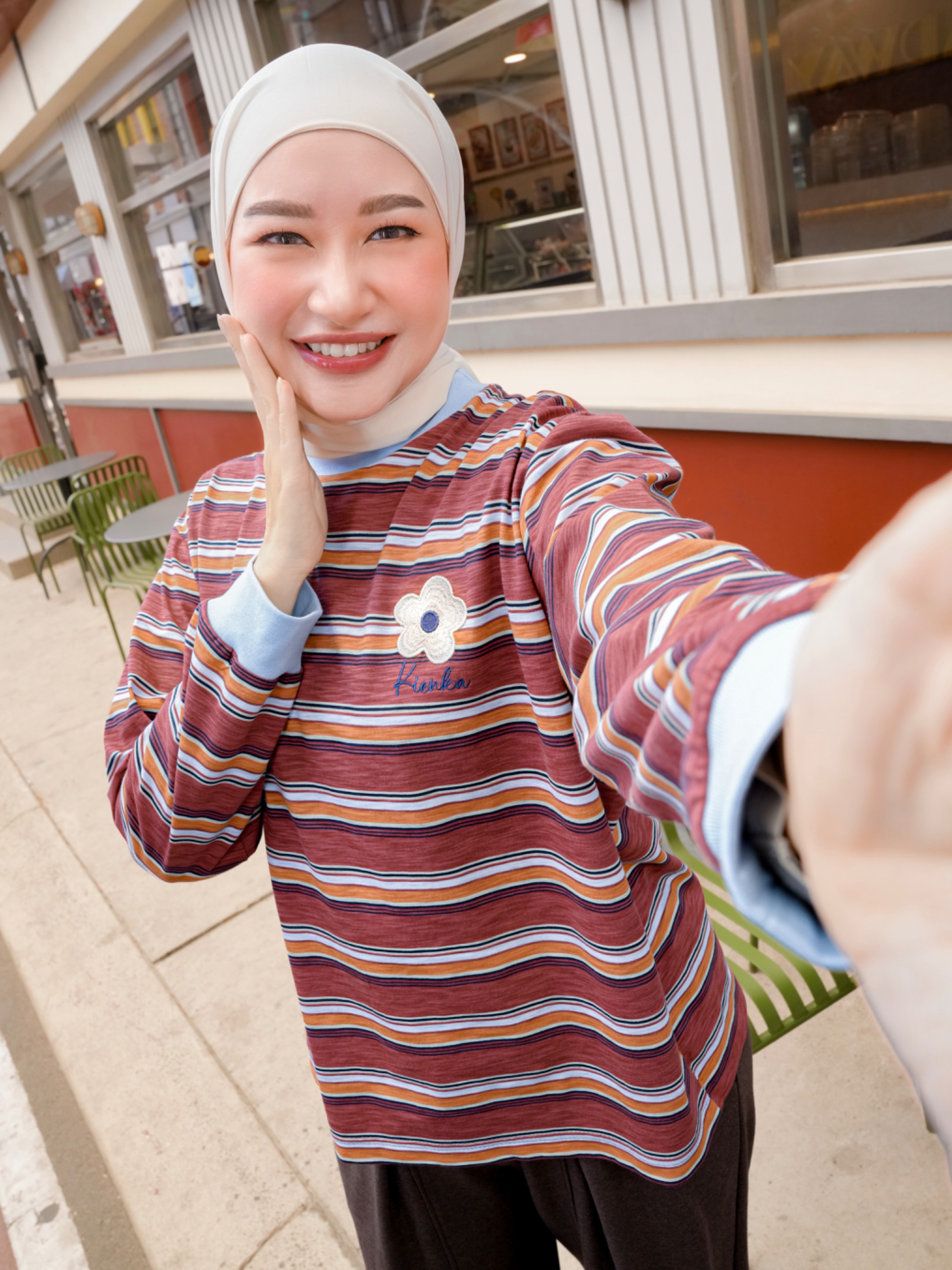Poppy Stripe Longsleeve Kode A