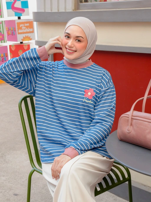 Poppy Stripe Longsleeve Kode M