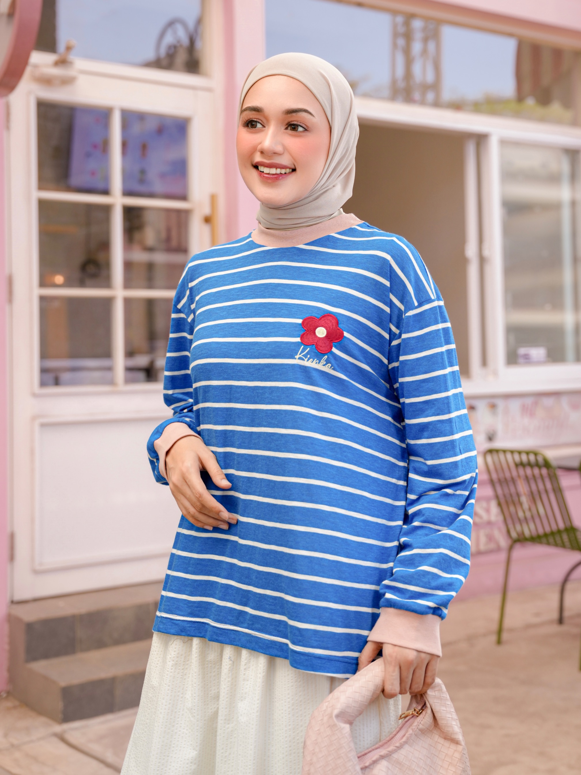 Poppy Stripe Longsleeve Kode C