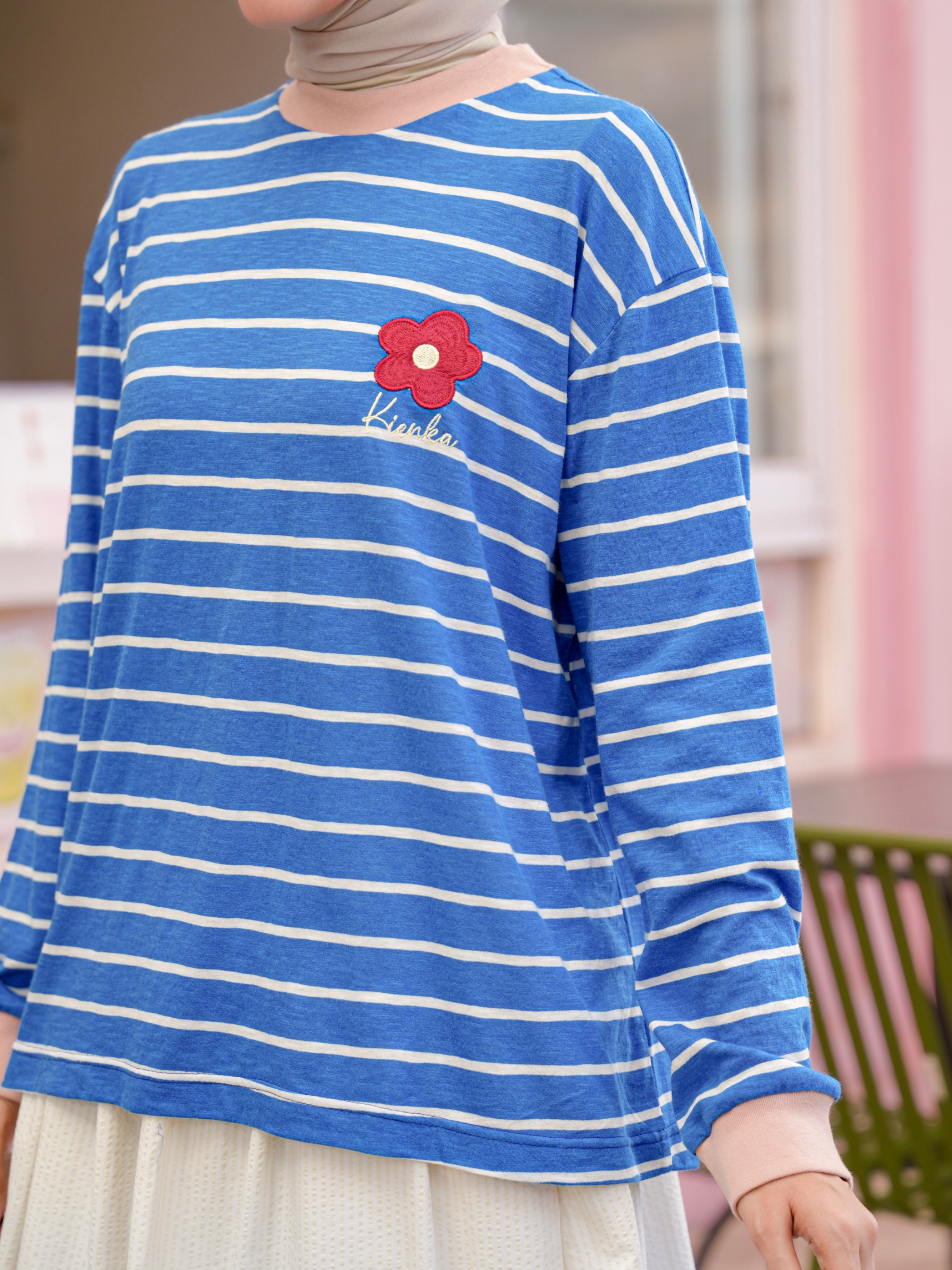 Poppy Stripe Longsleeve Kode C
