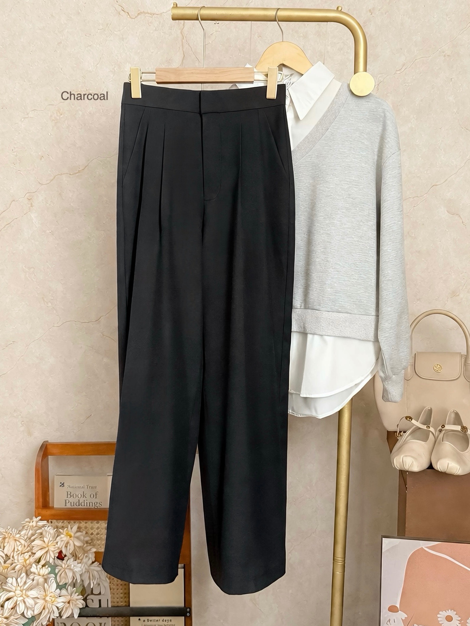 Nika Pants Charcoal