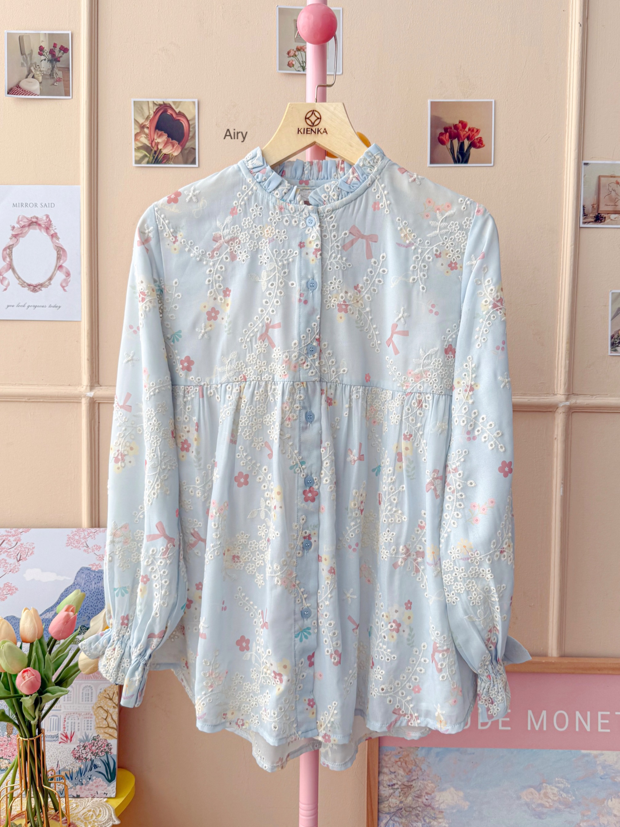 Yoona Embroidery Blouse Airy