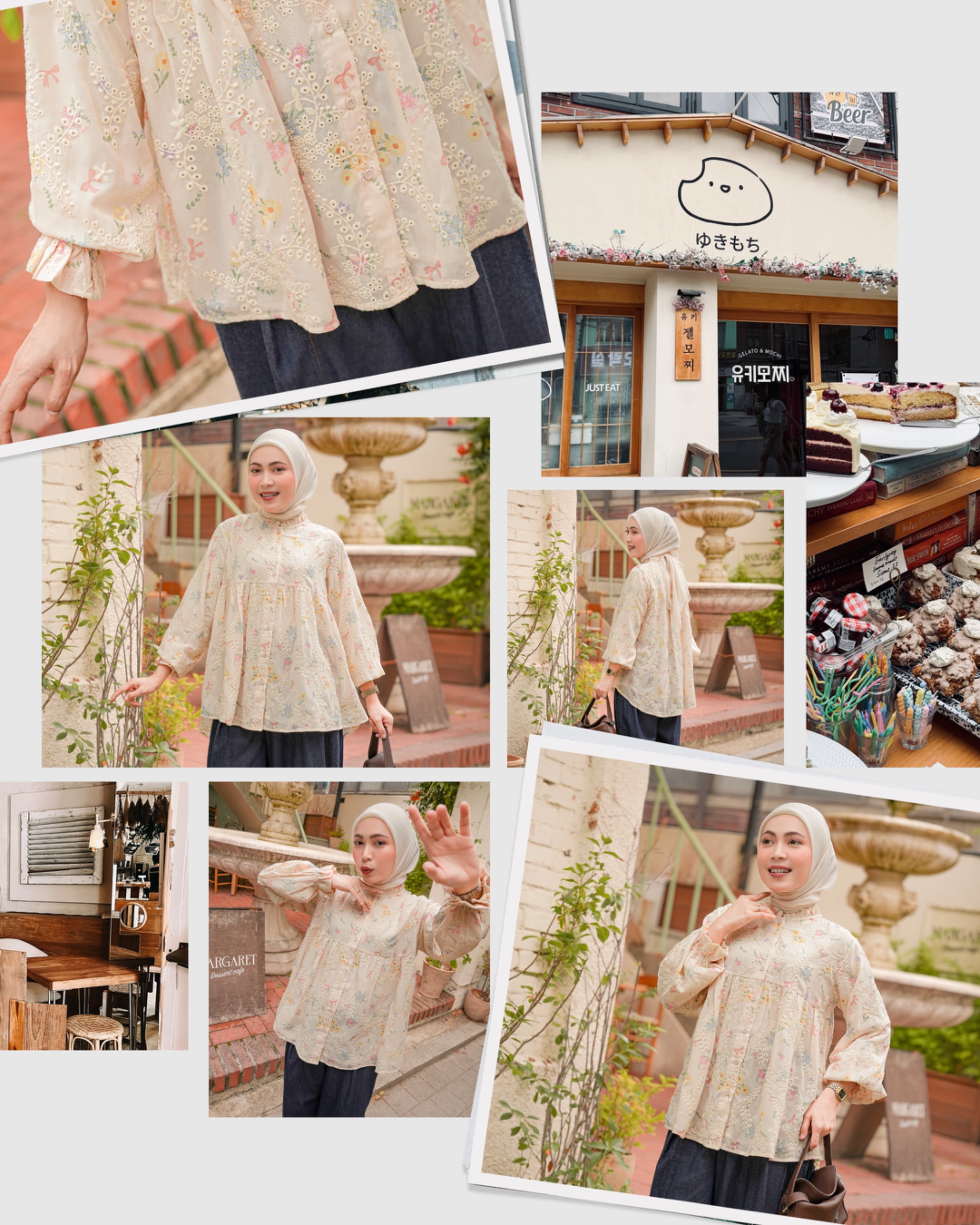 Yoona Embroidery Blouse Ivory
