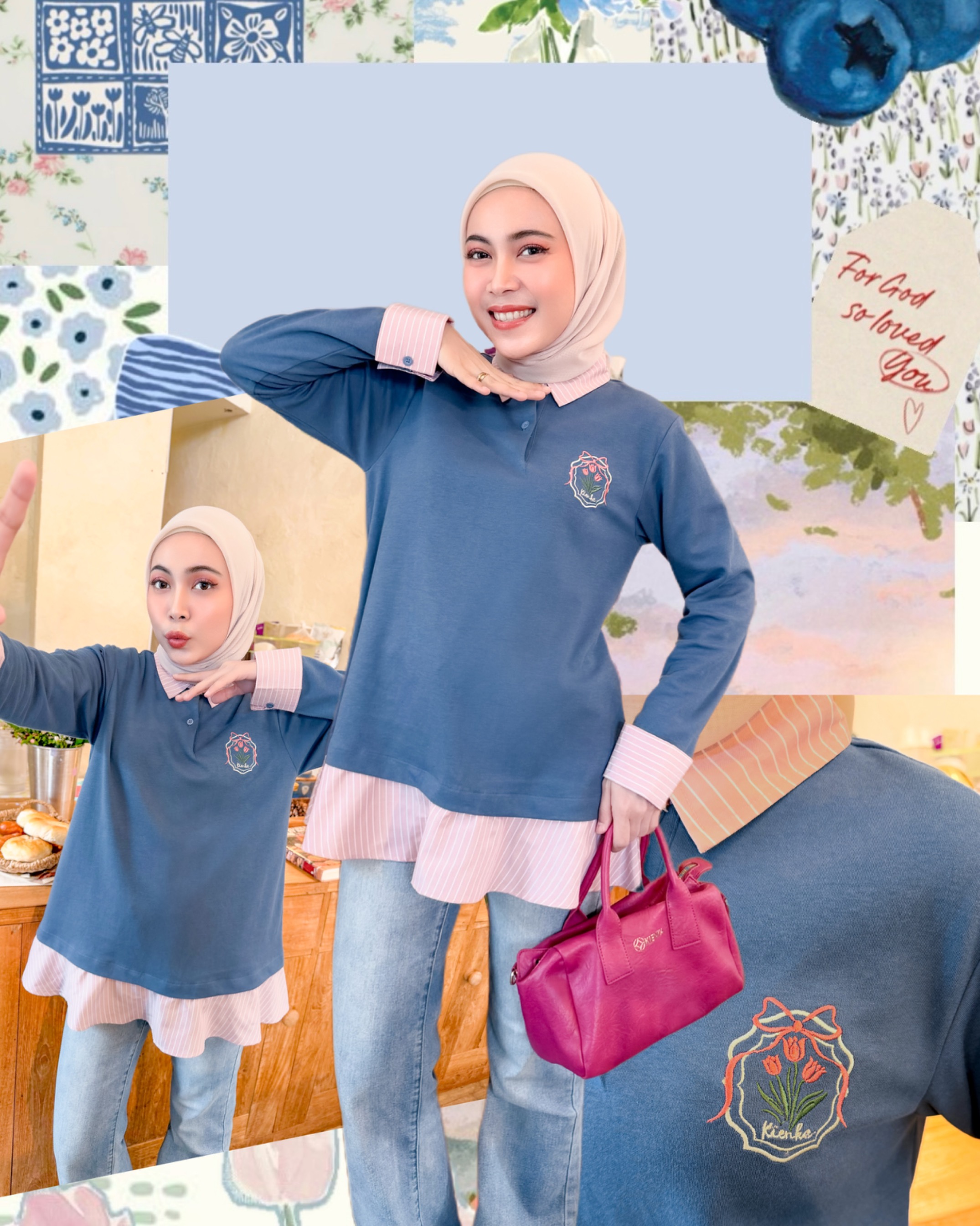 Ryuna Long Sleeve Cobalt