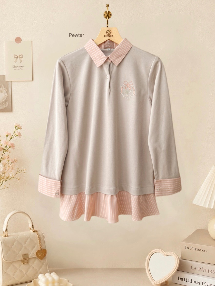 Ryuna Long Sleeve Pewter