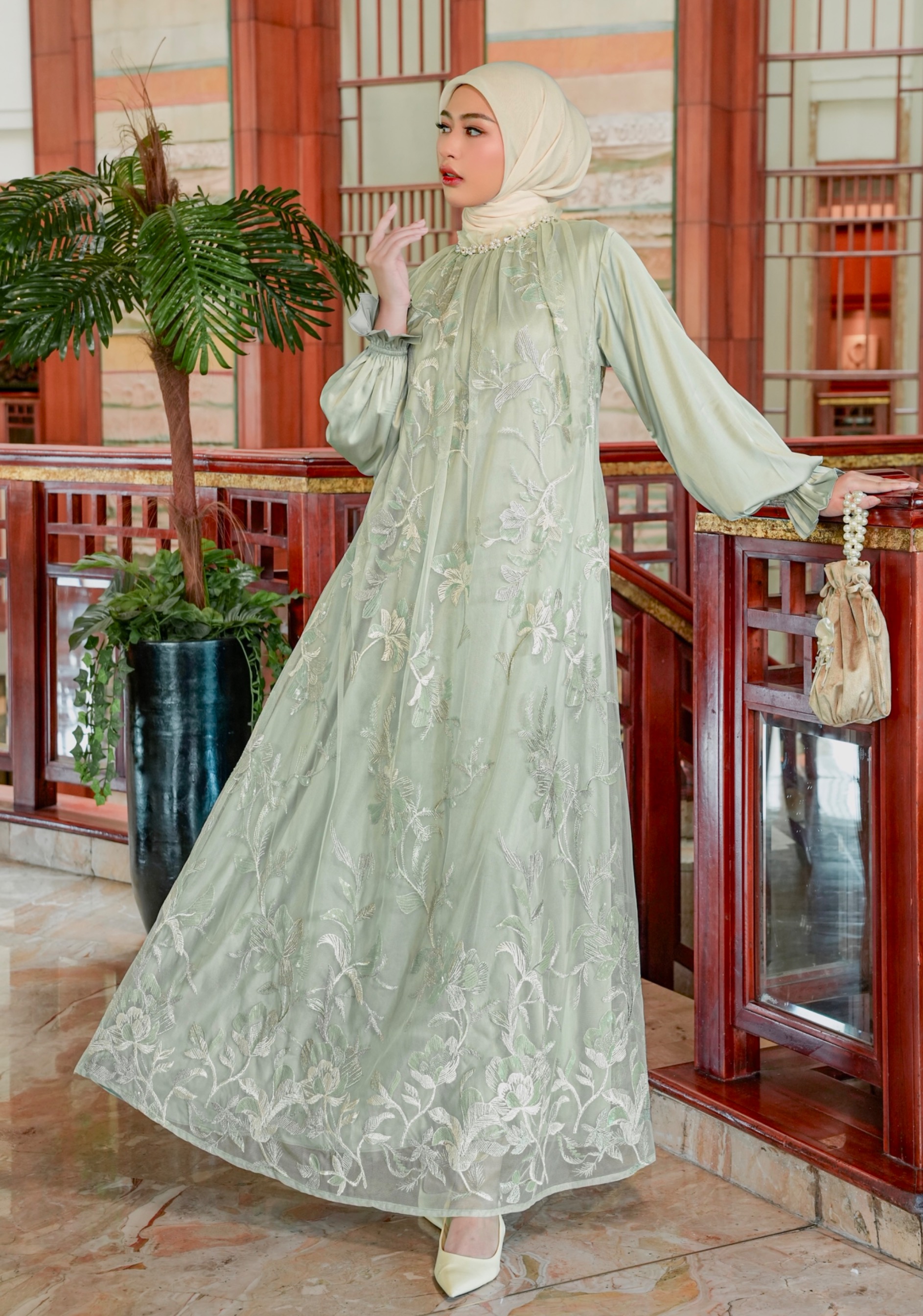 Seradina Dress Ibu Minty
