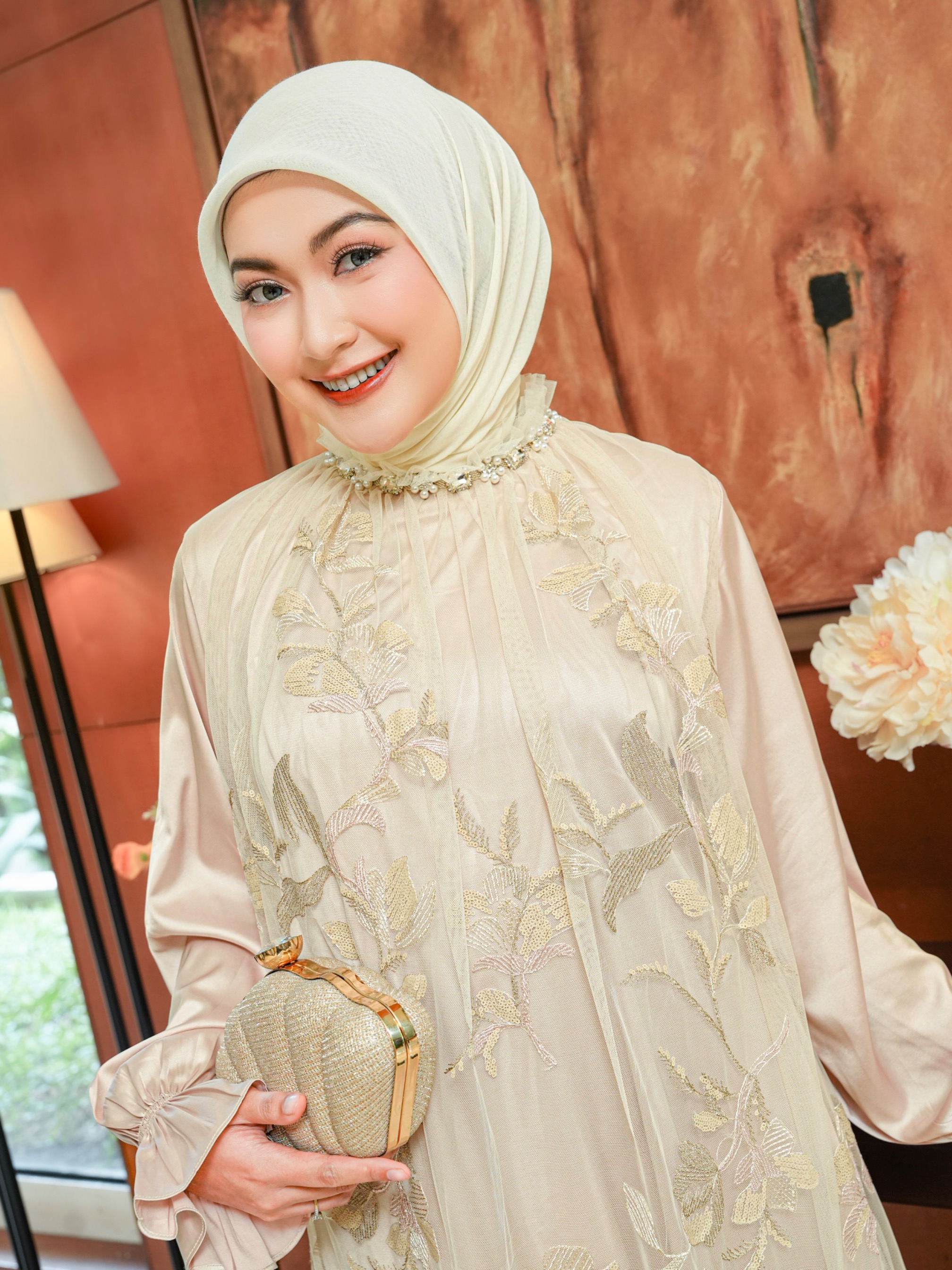 Seradina Dress Ibu Creamy