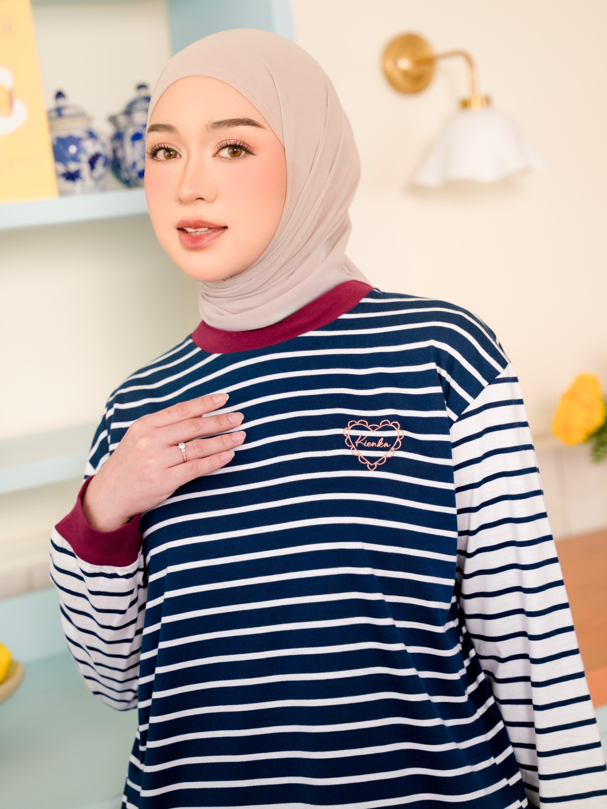 Sera Stripe Longsleeve Navy