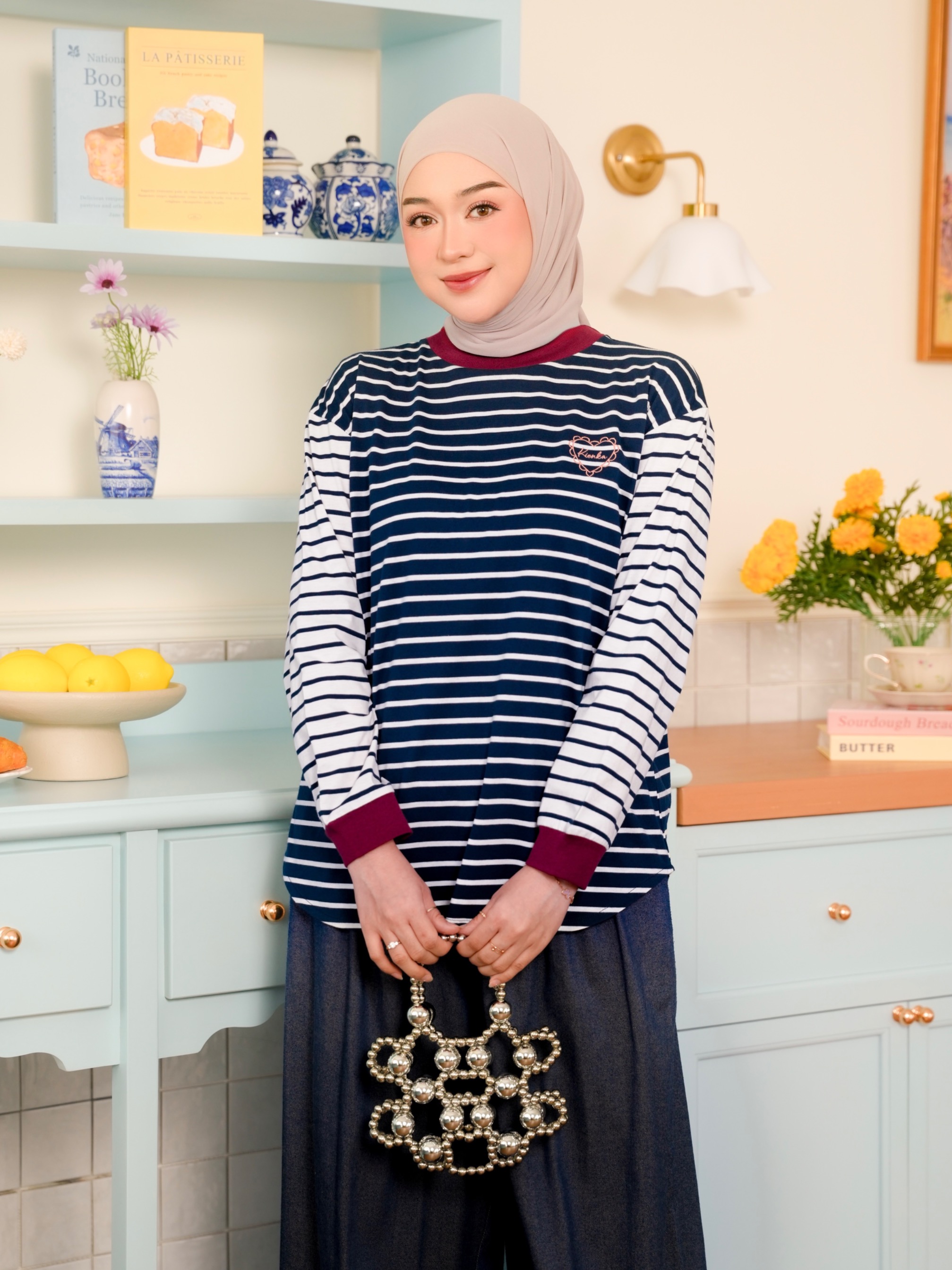 Sera Stripe Longsleeve Navy