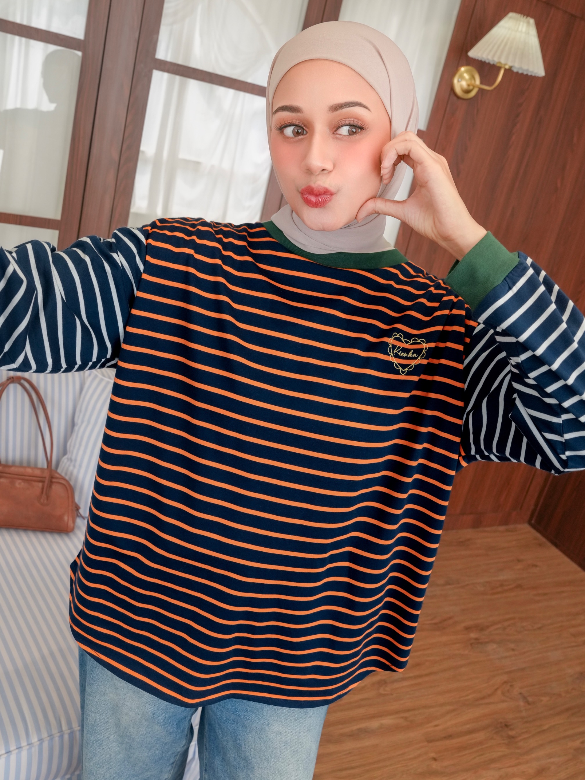 Sera Stripe Longsleeve Indigo