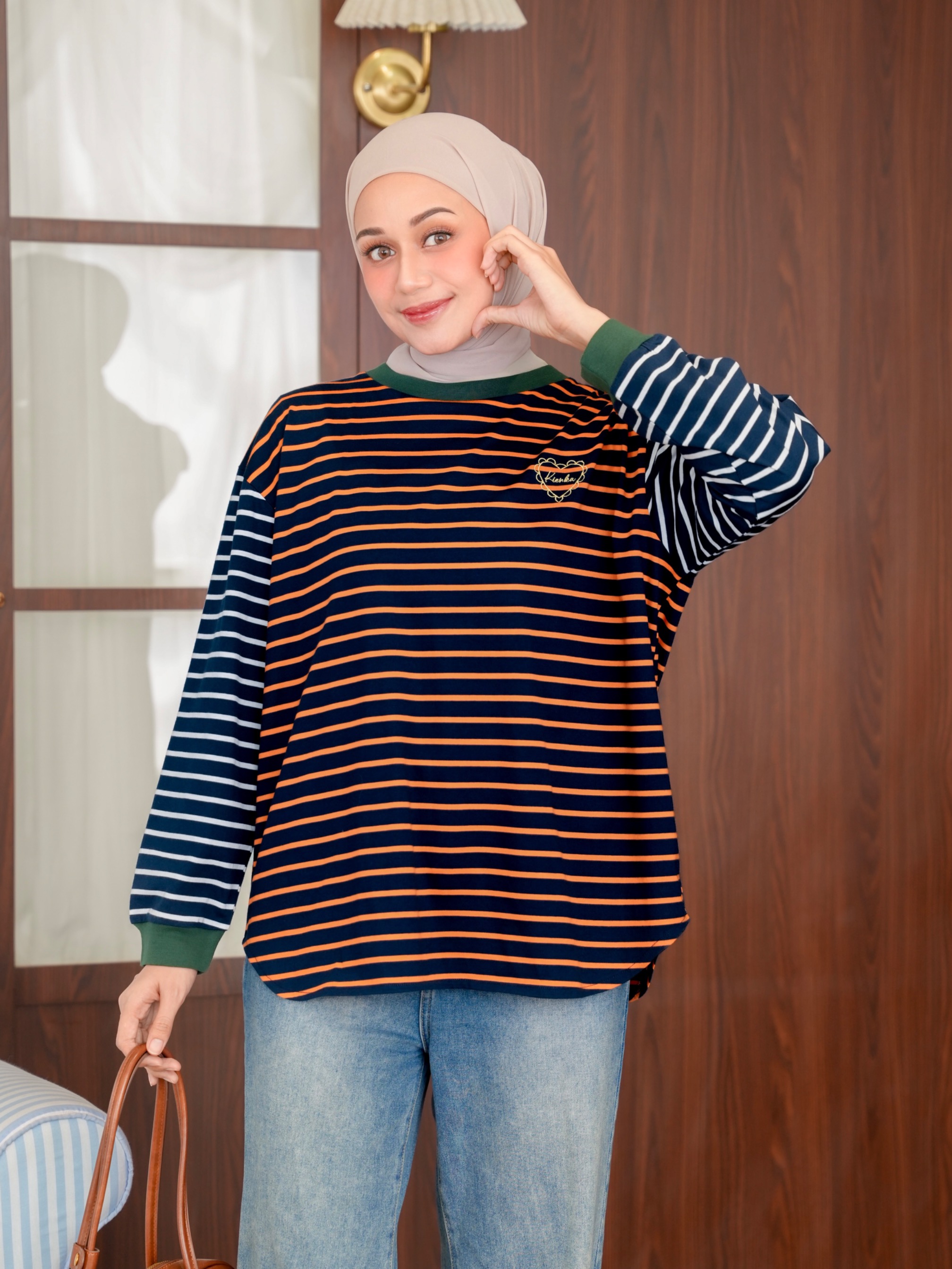 Sera Stripe Longsleeve Indigo