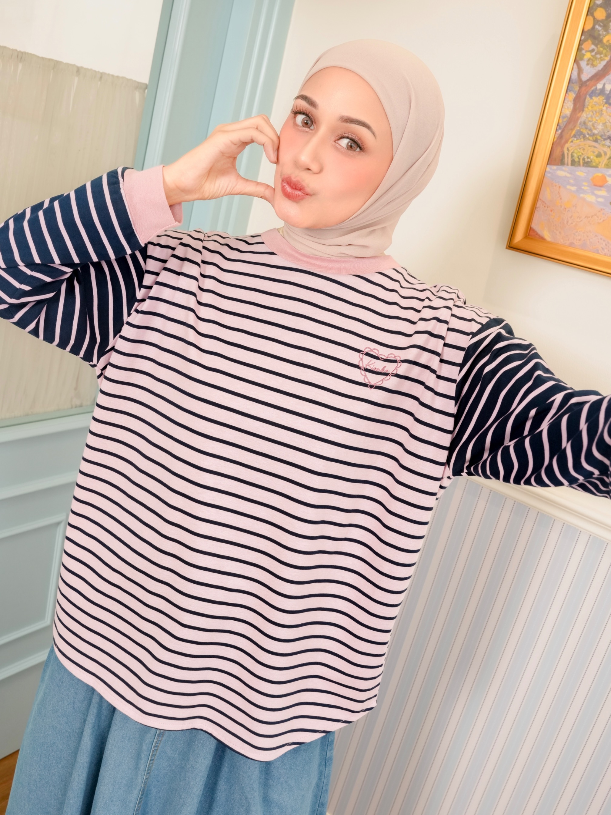 Sera Stripe Longsleeve Heather