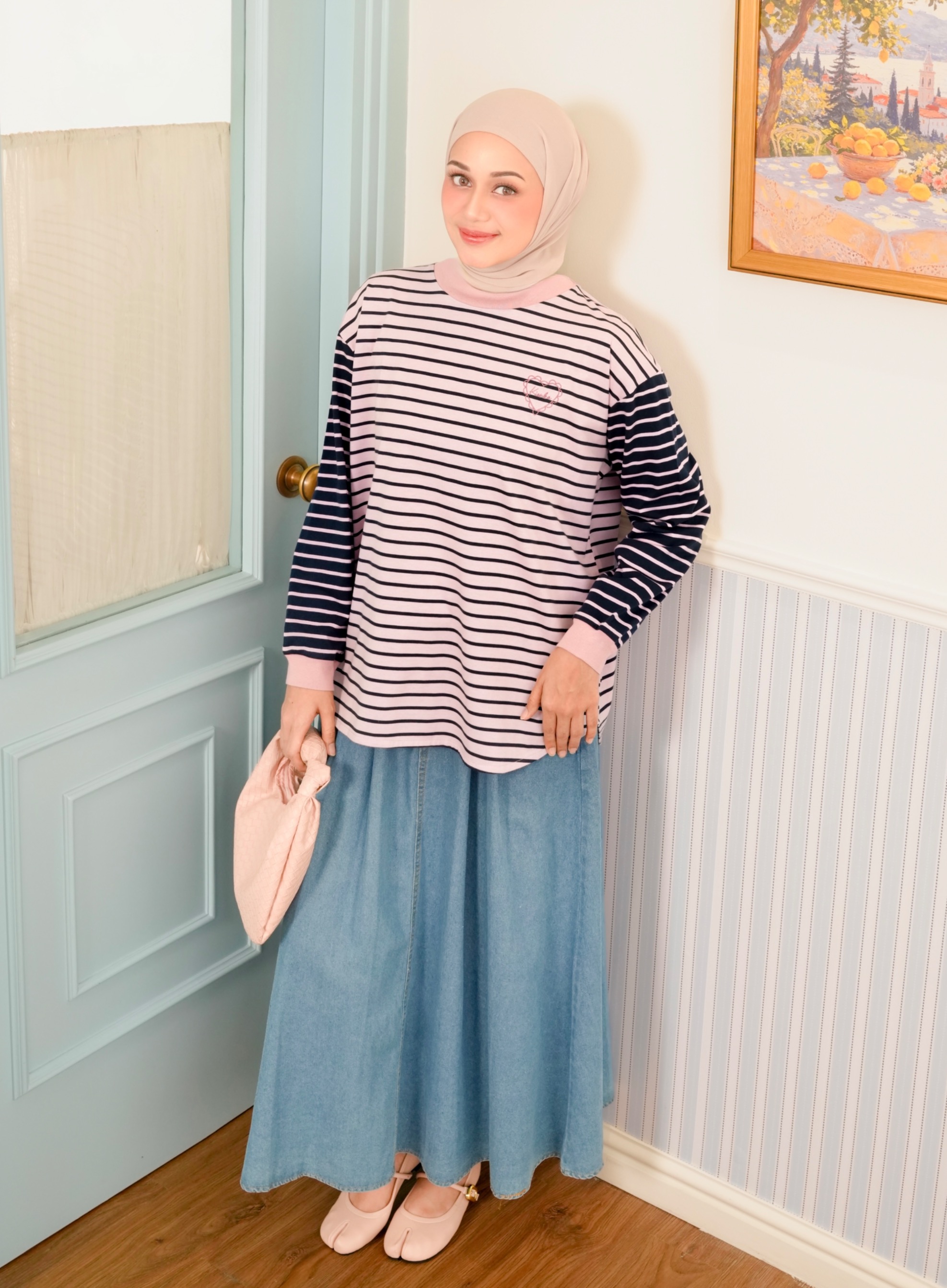 Sera Stripe Longsleeve Heather