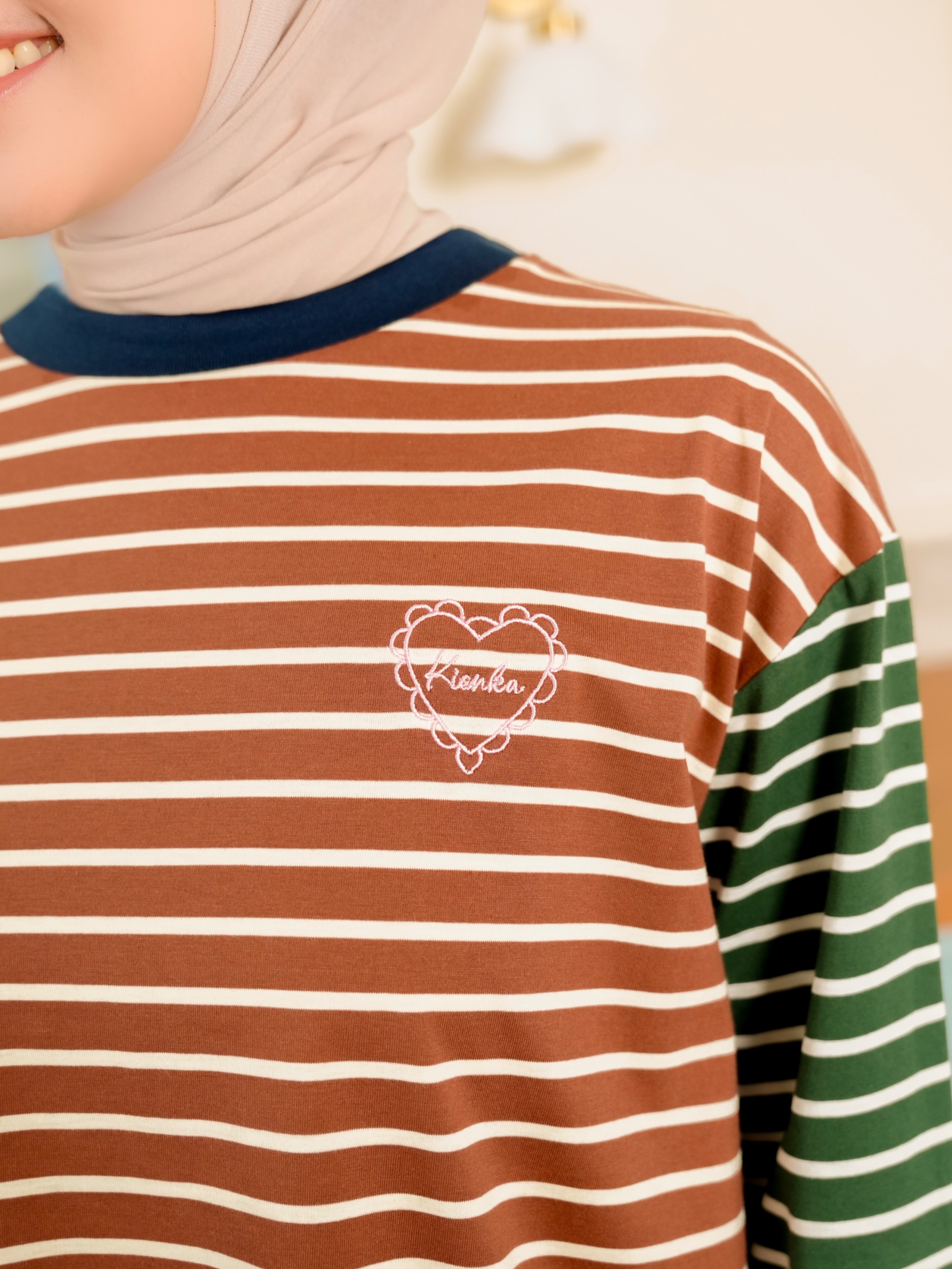 Sera Stripe Longsleeve Caramel